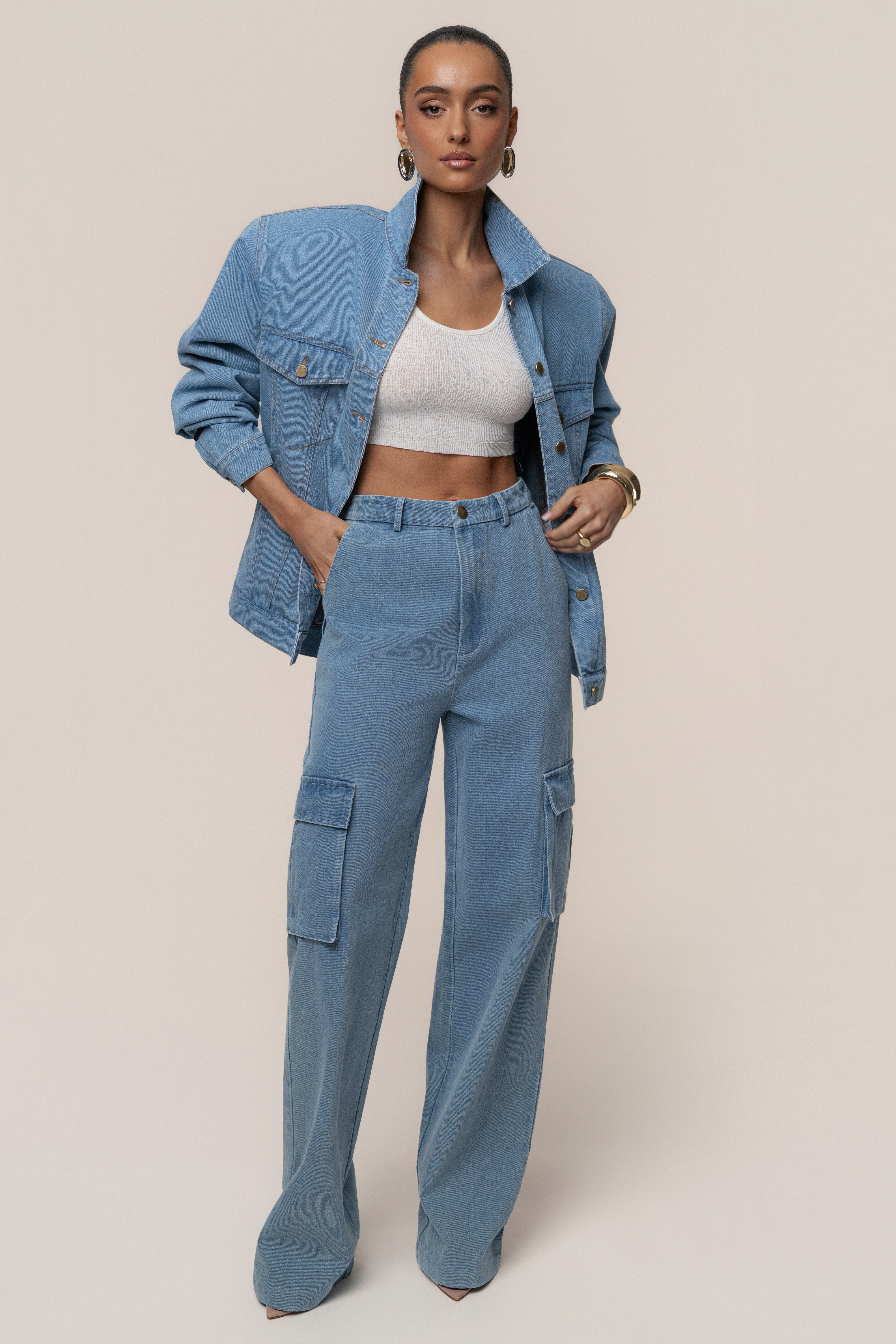 Medium Wash Next Phase Denim Jacket - JLUXLABEL