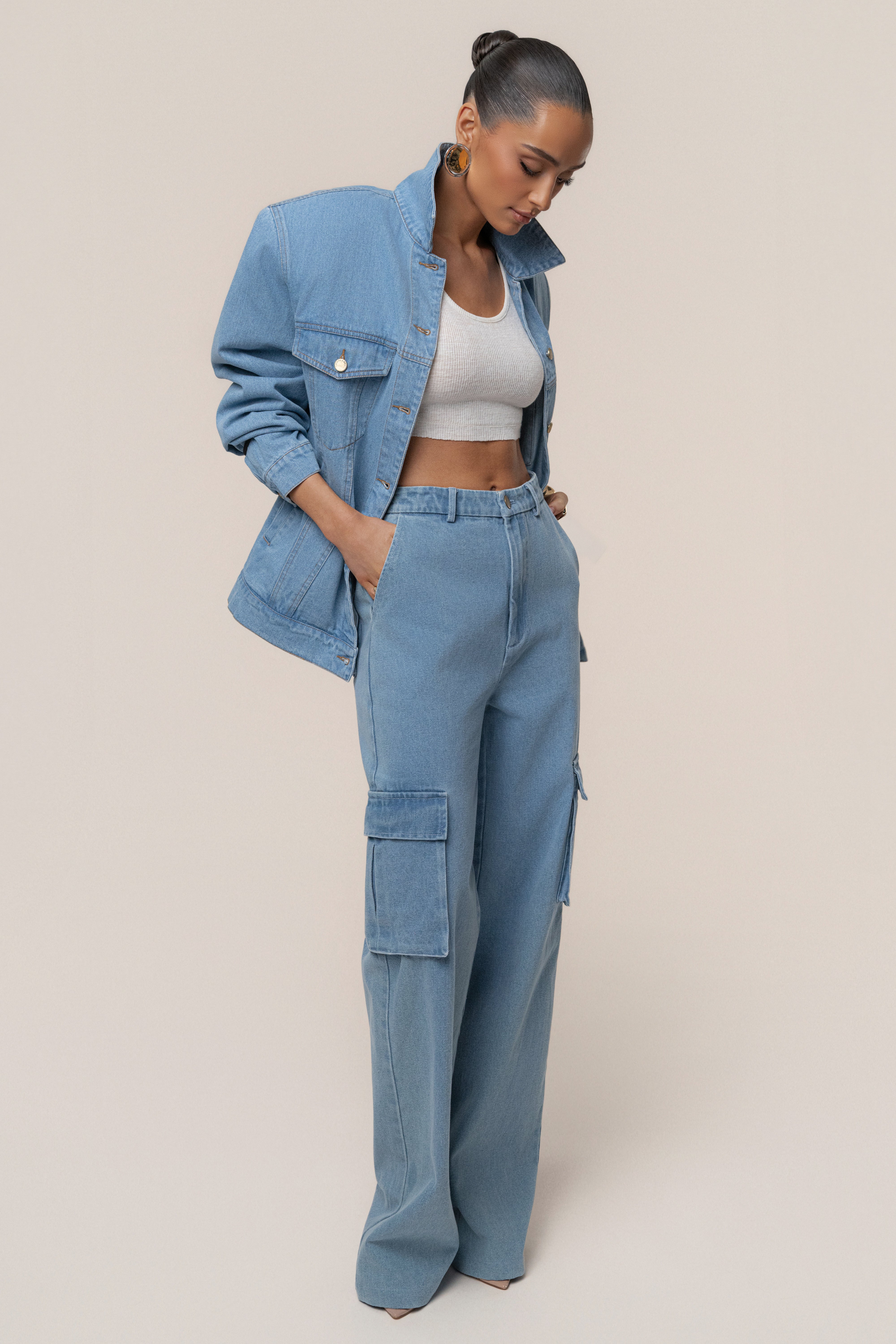 Medium Wash Next Phase Denim Jacket - JLUXLABEL