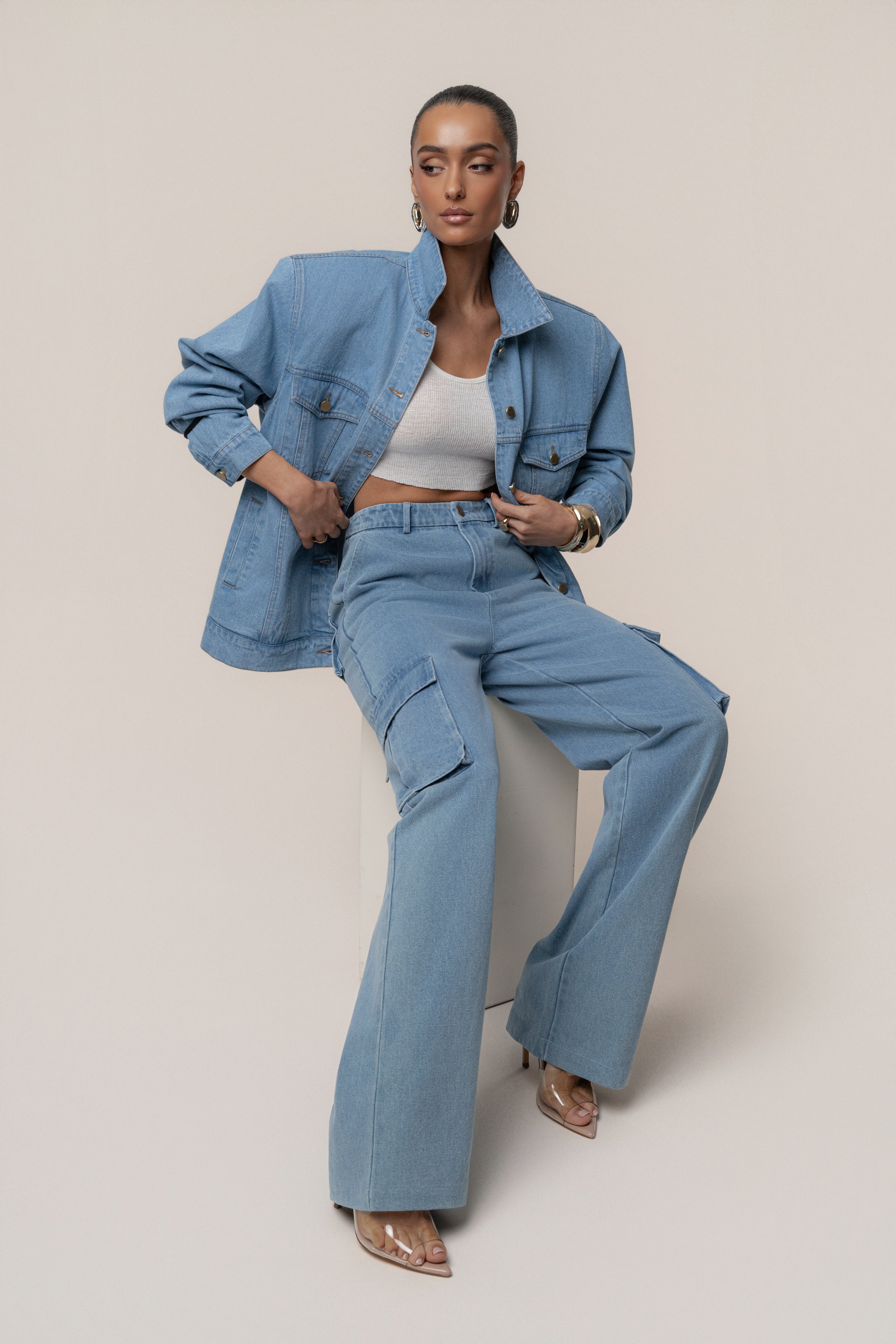 Medium Wash Next Phase Denim Jacket - JLUXLABEL