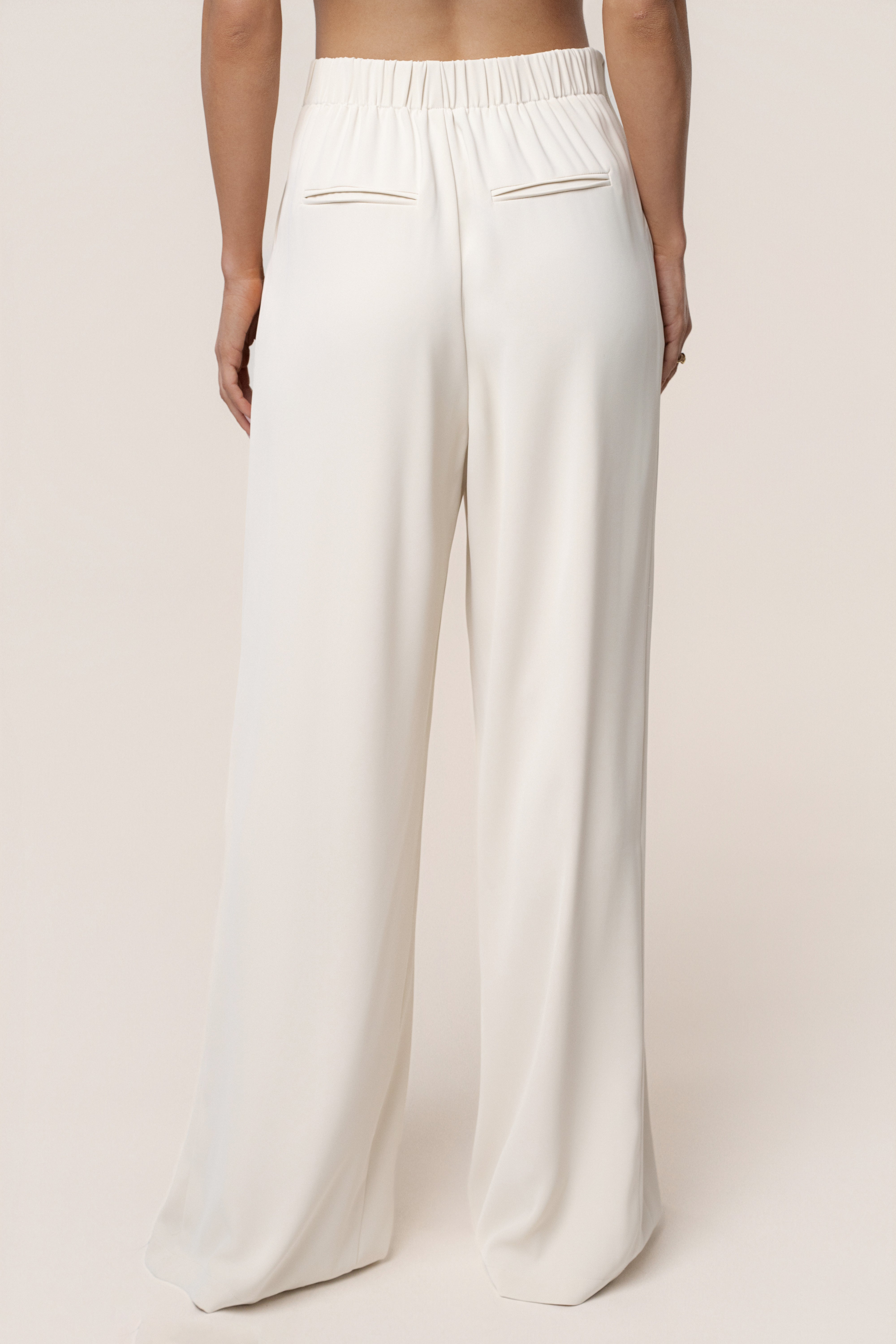 Ivory Signature Elegance Trousers - JLUXLABEL