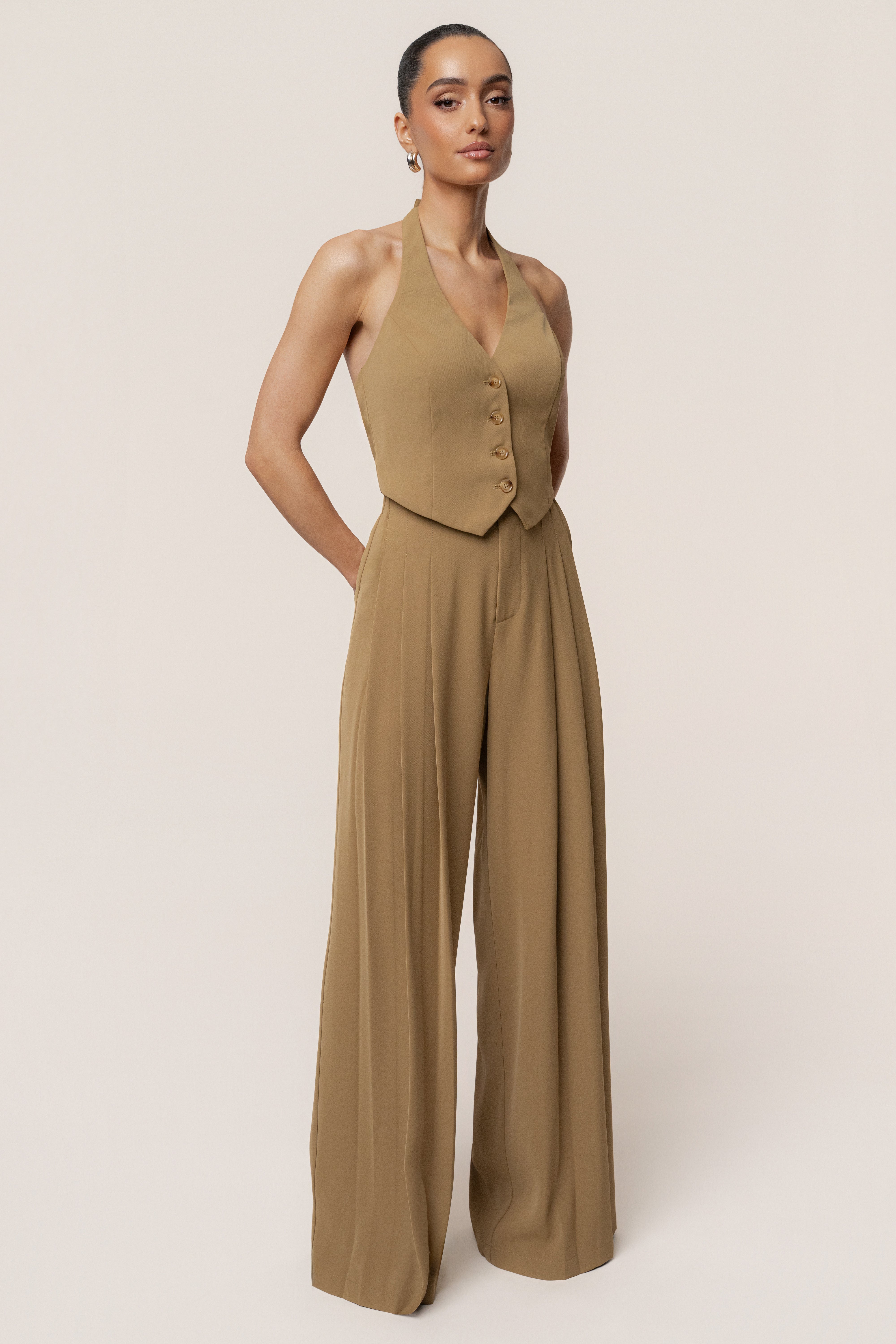 Olive Signature Elegance Vest - JLUXLABEL