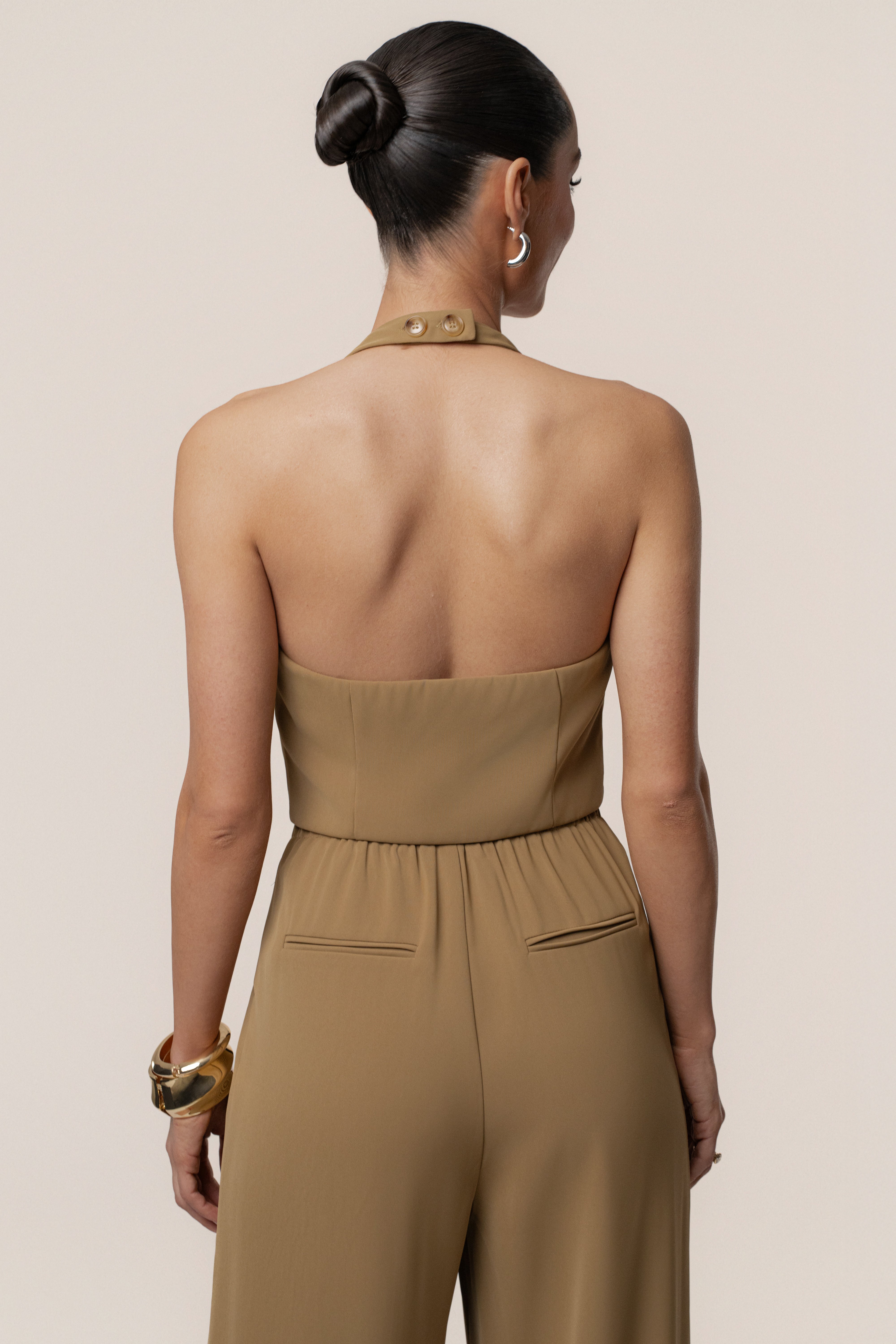 Olive Signature Elegance Trousers - JLUXLABEL