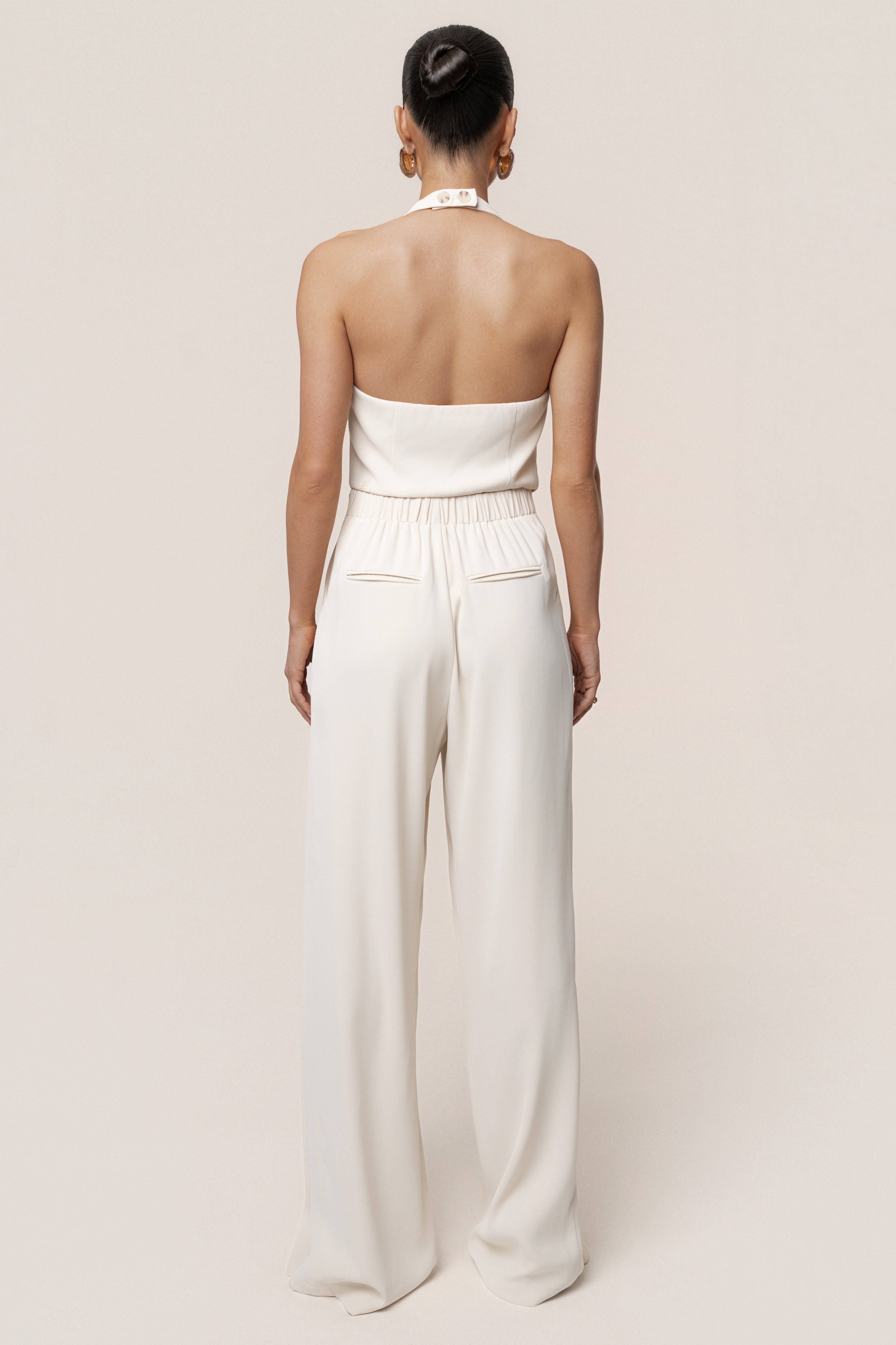 Ivory Signature Elegance Trousers - JLUXLABEL