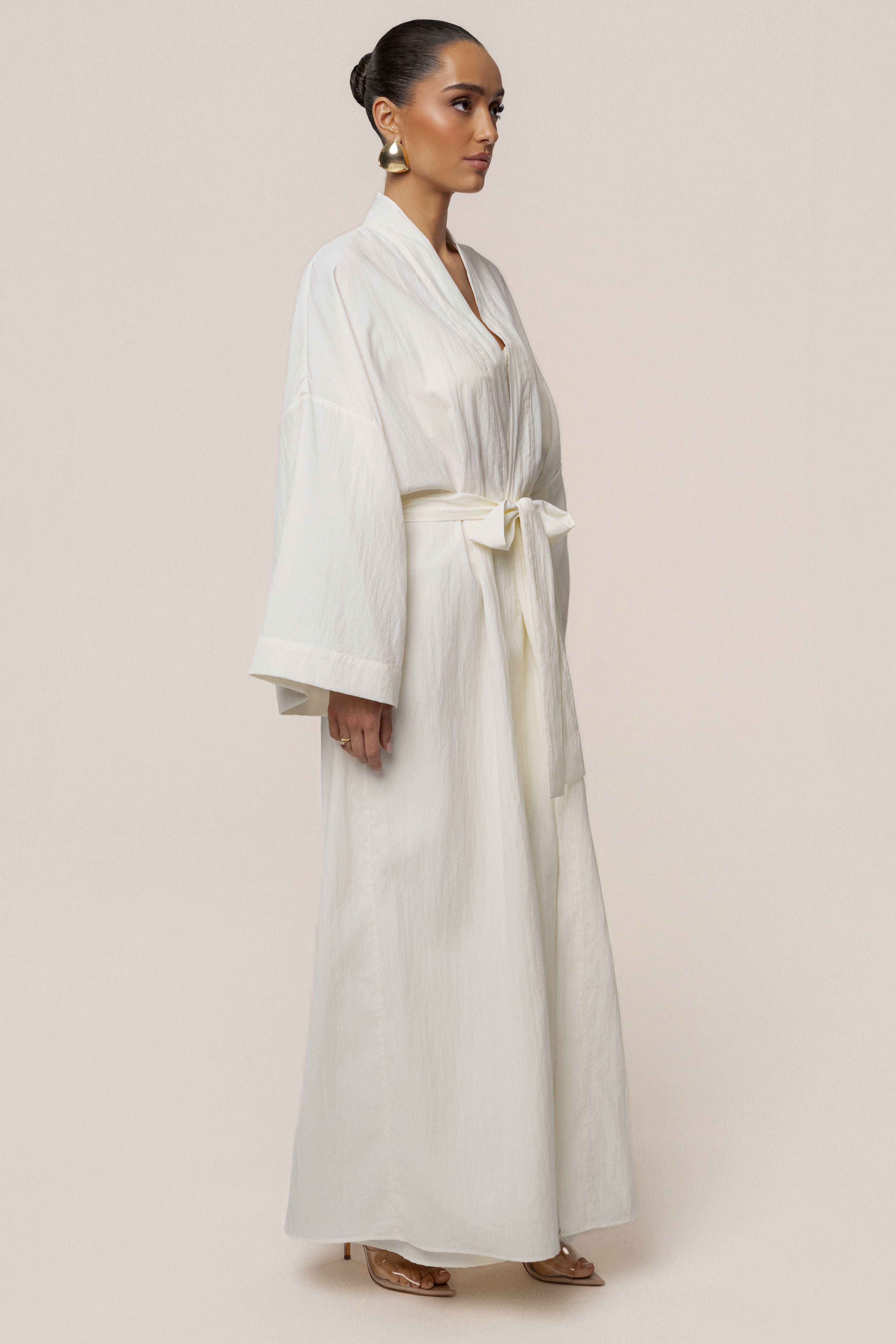 Ivory Desert Oasis Duster - JLUXLABEL