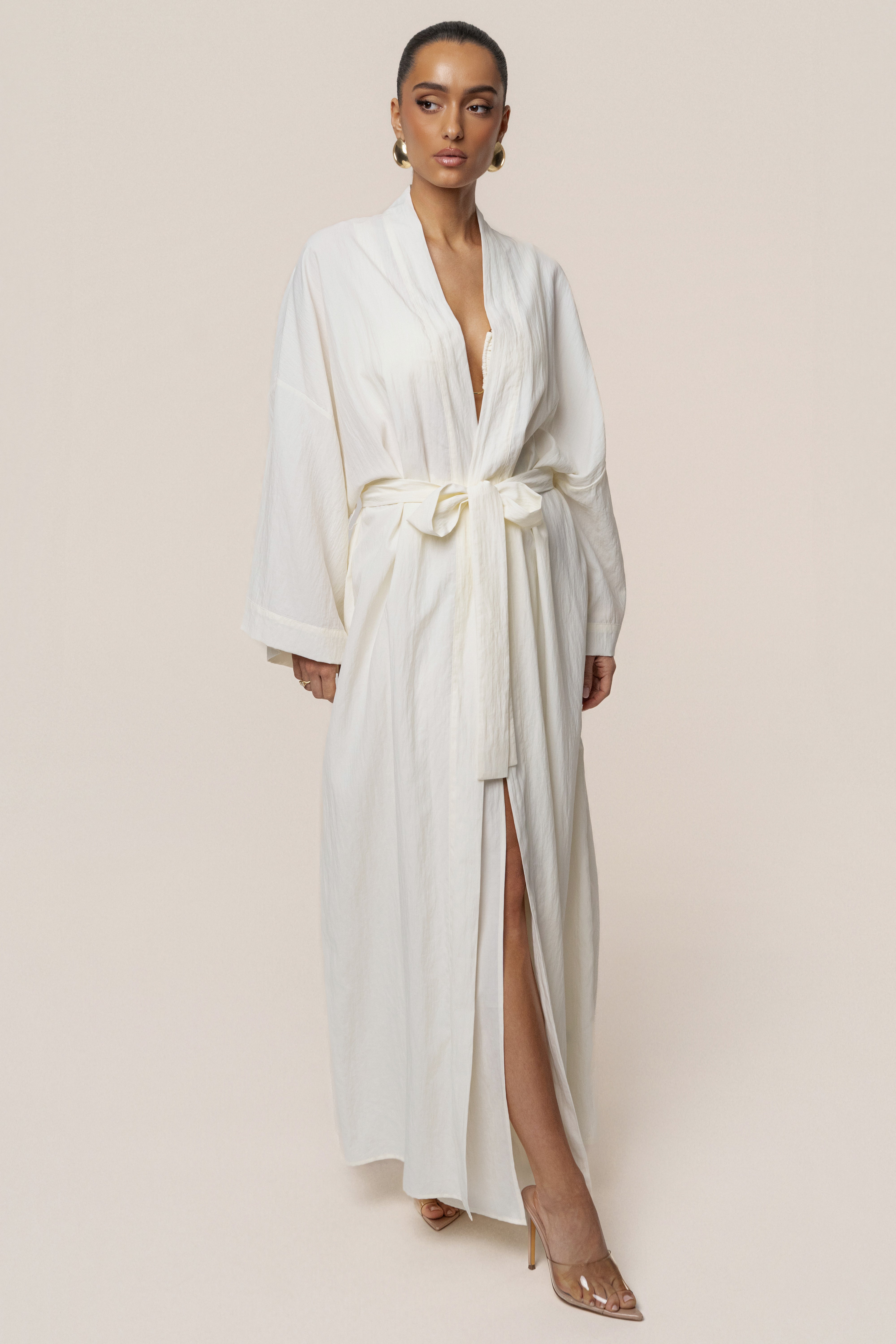 Ivory Desert Oasis Duster - JLUXLABEL