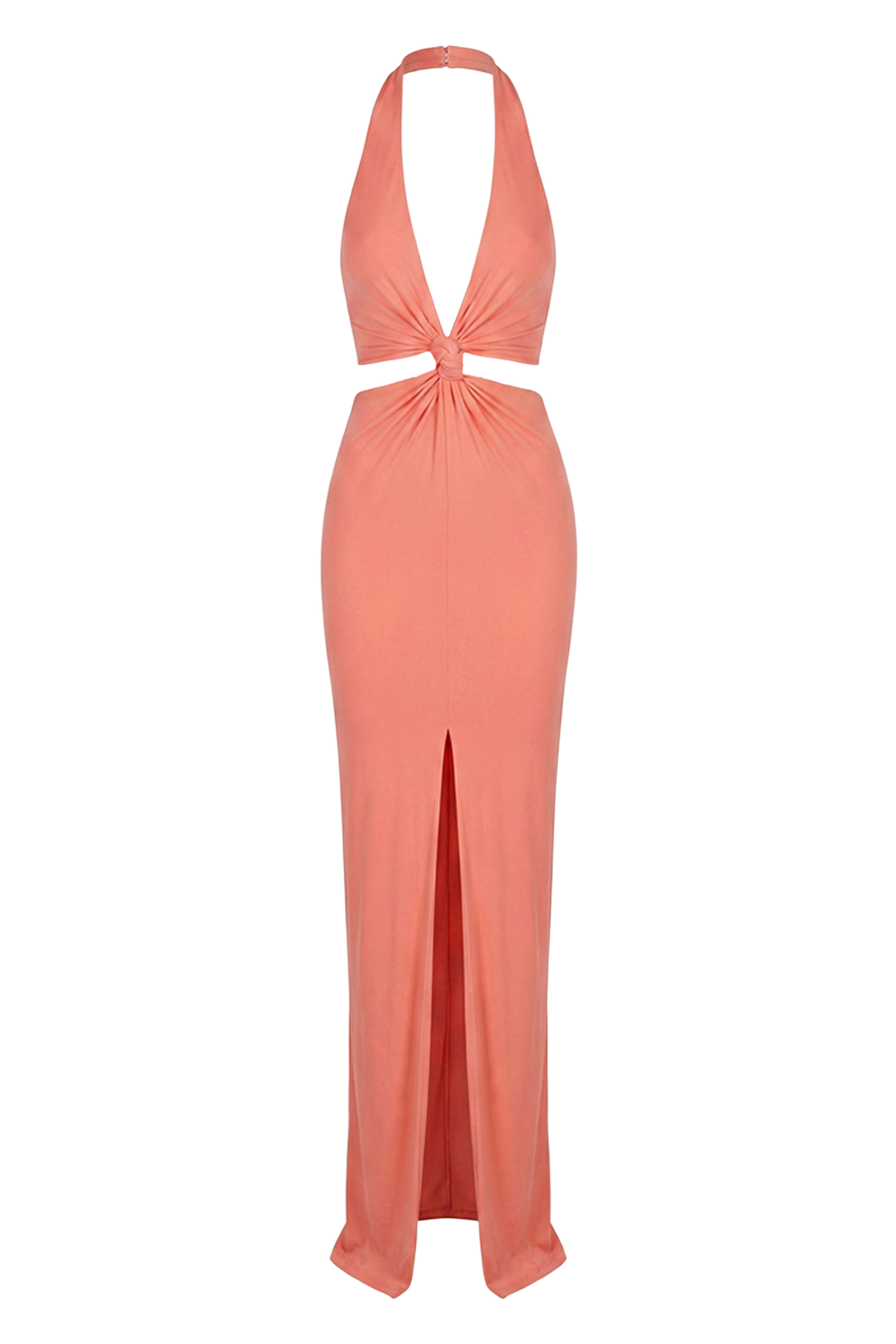 Coral Grand Evening Maxi Dress - JLUXLABEL