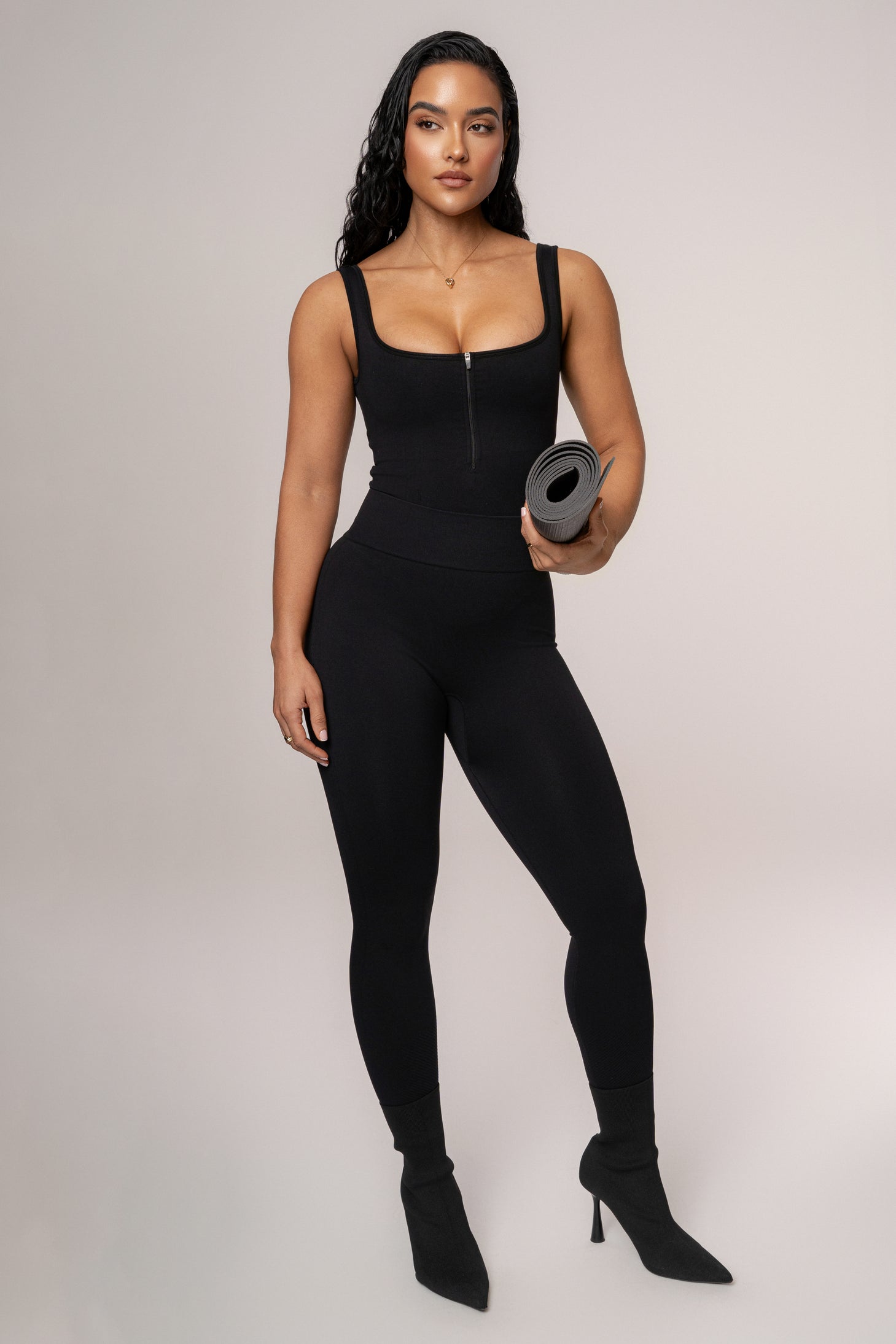 Black Grounded Bodysuit - JLUXLABEL