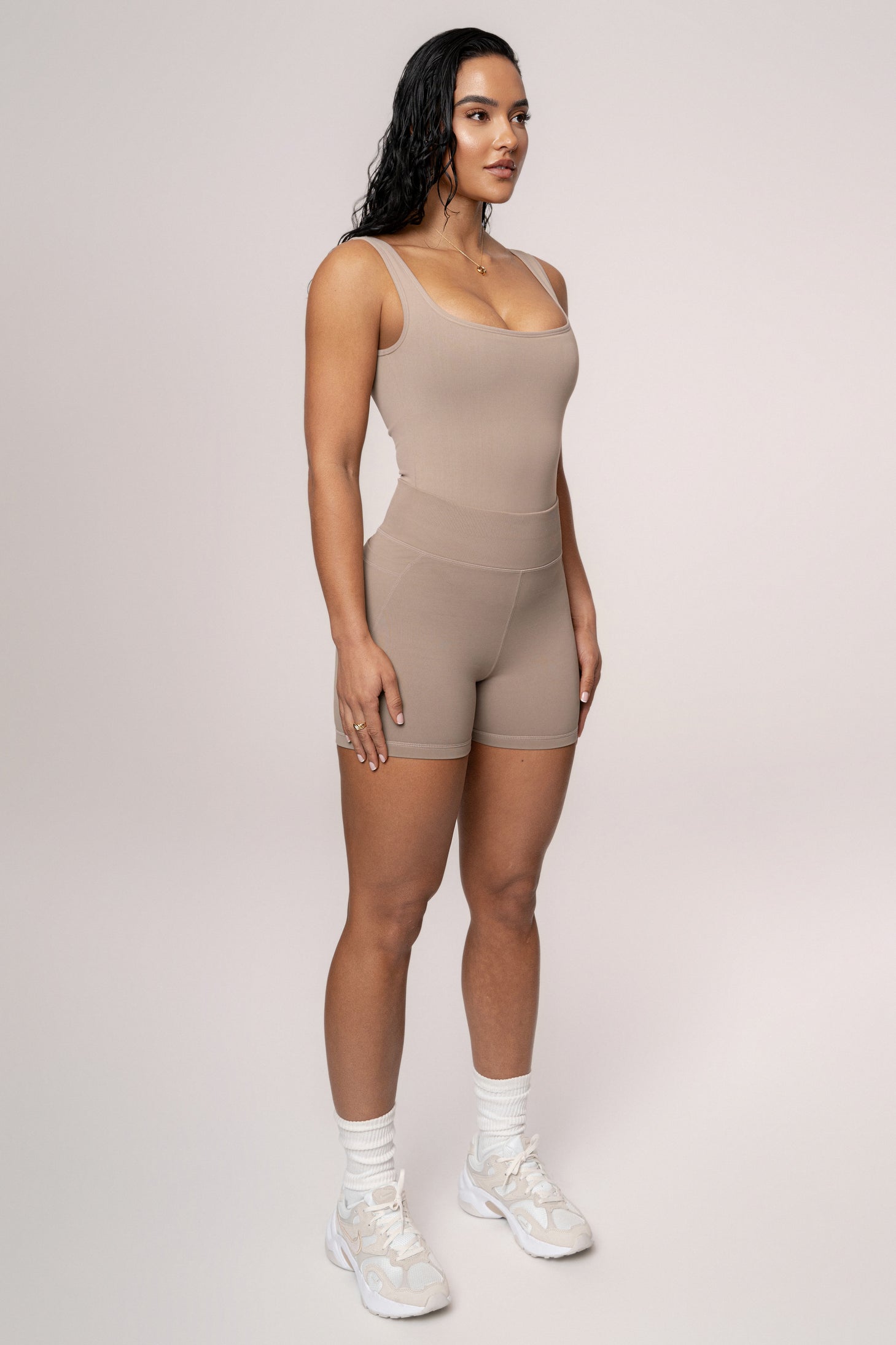 Beige Revive Bodysuit - JLUXLABEL