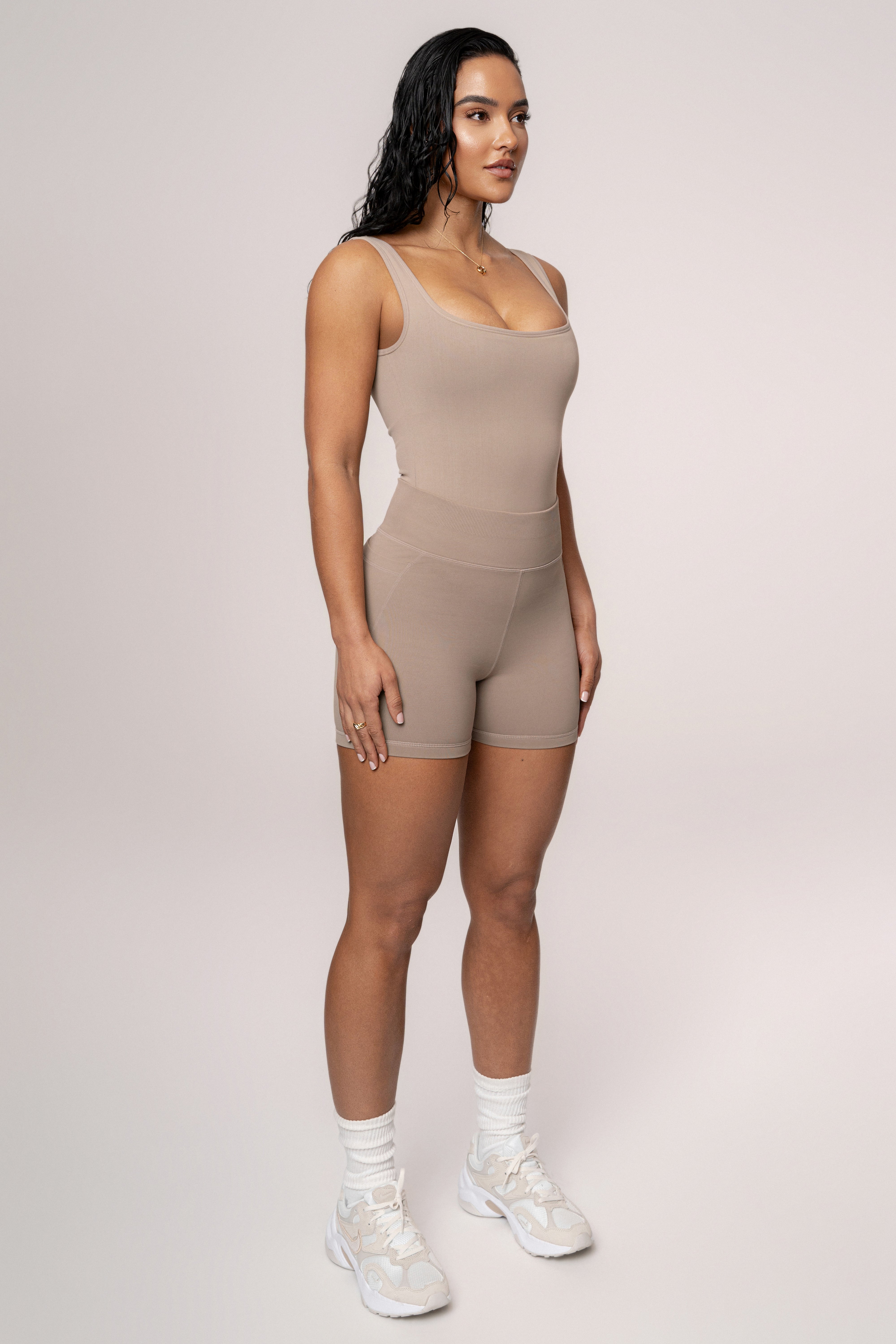 Beige Revive Bodysuit - JLUXLABEL