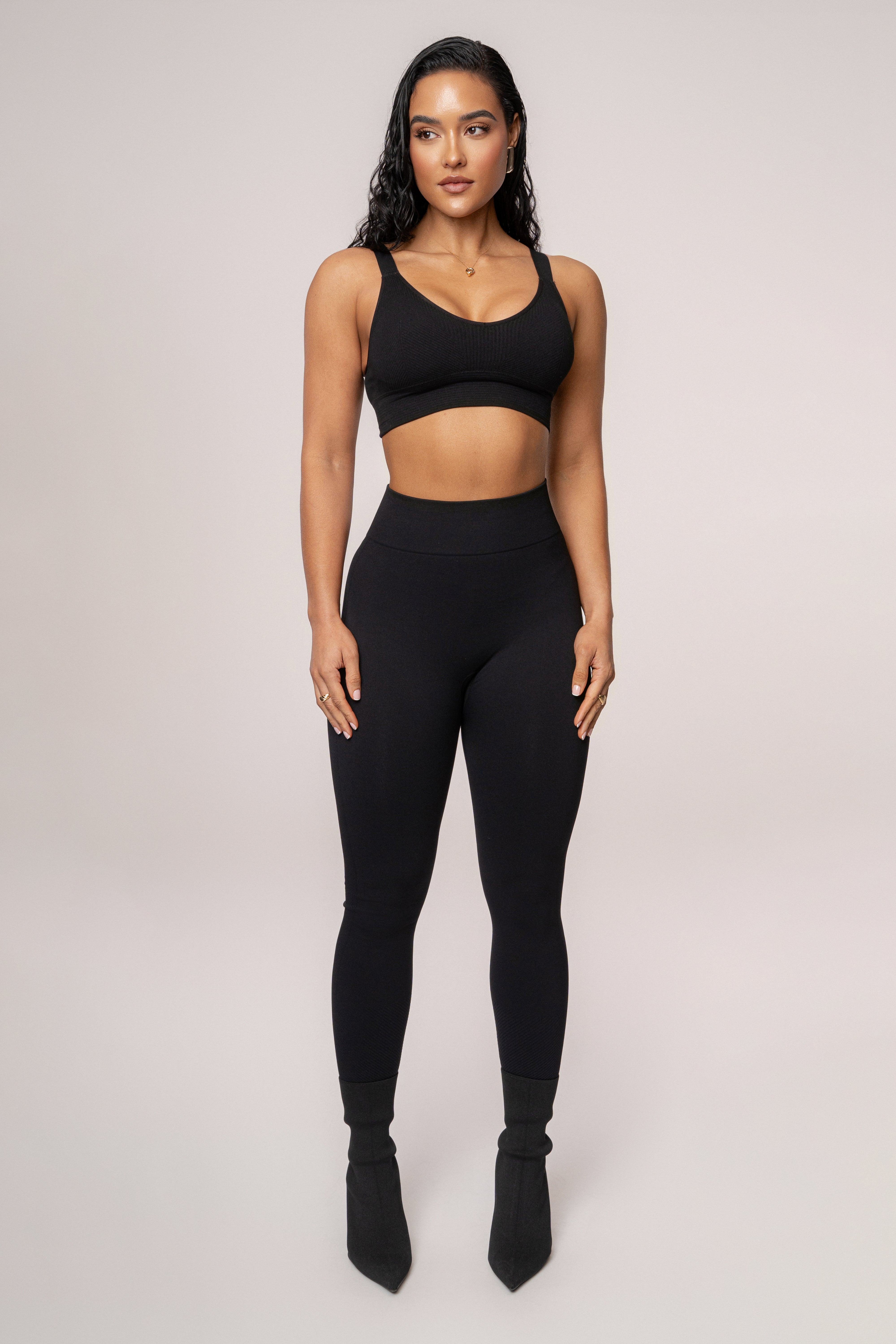 Black Balance High Rise Leggings