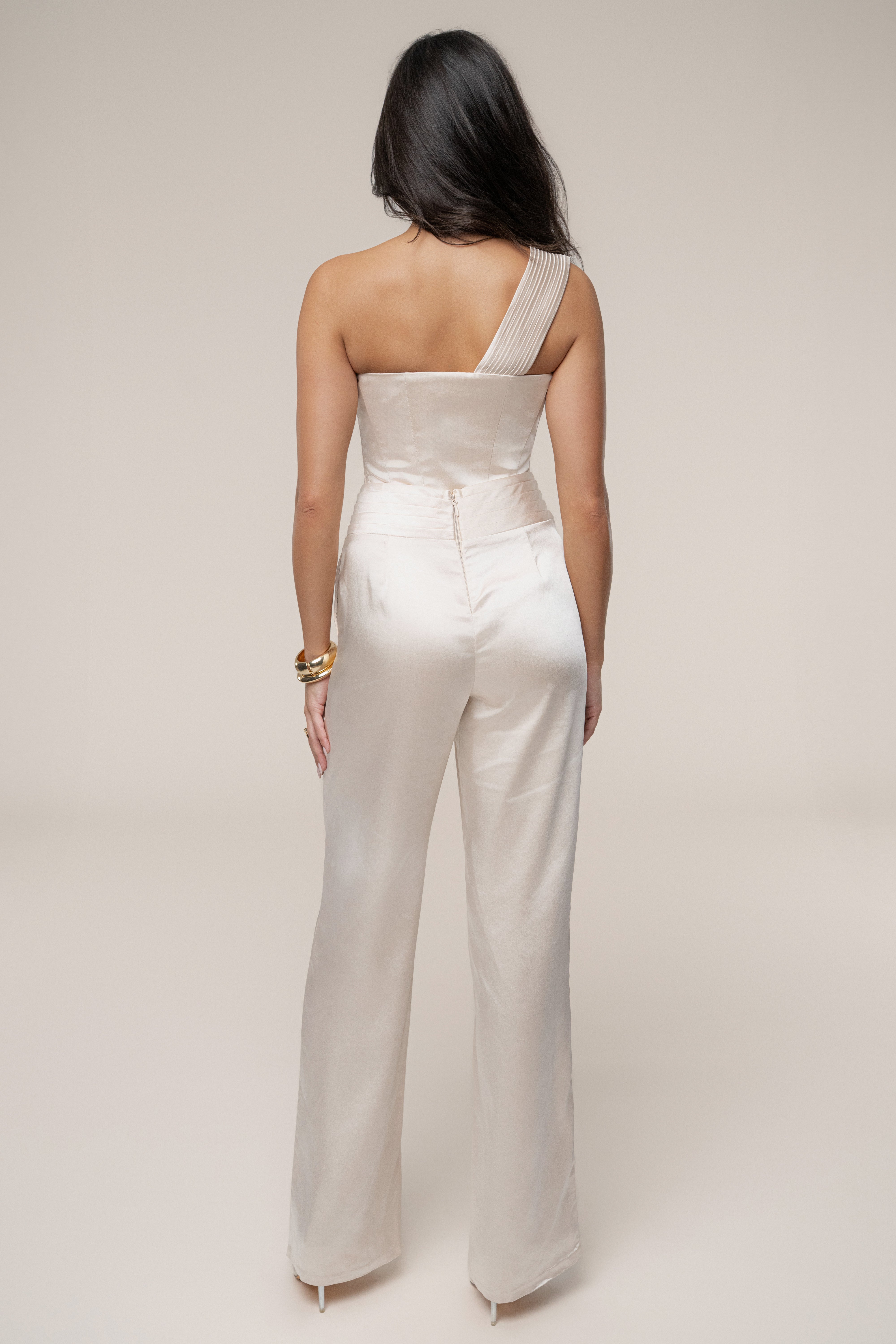 Champagne Love Song Satin Top - JLUXLABEL