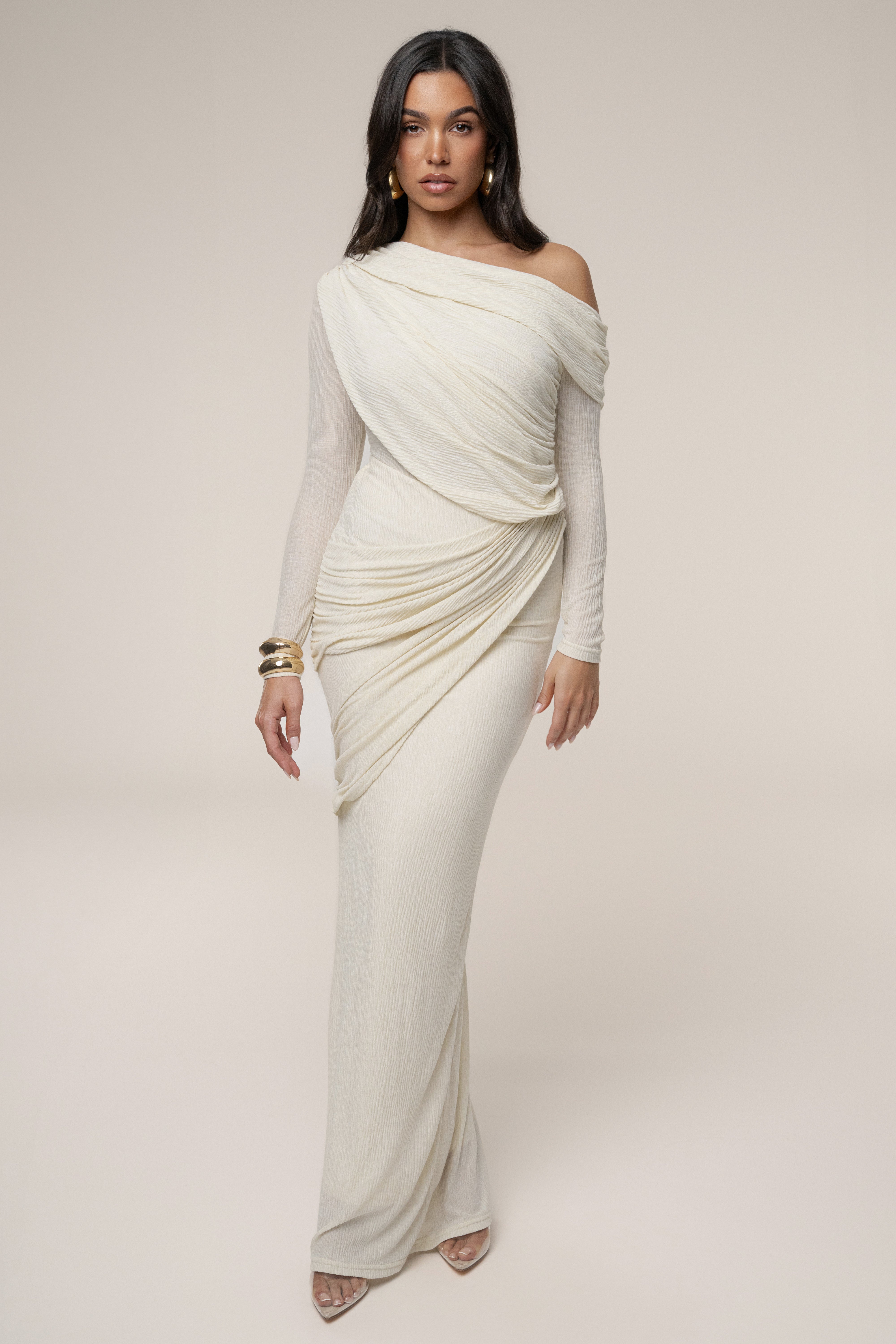 Ivory Paradise Hills Maxi Skirt - JLUXLABEL