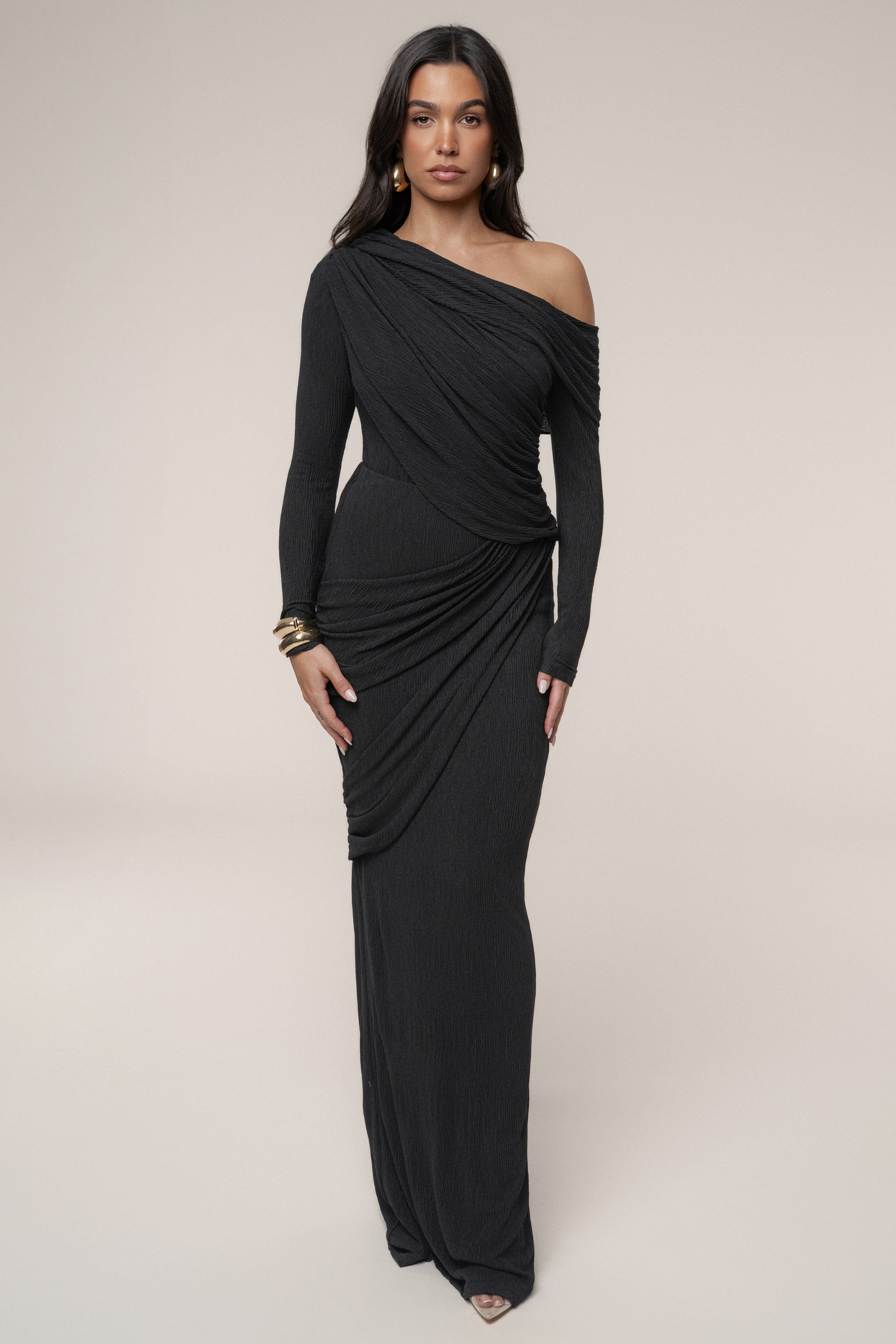 Black Paradise Hills Maxi Skirt - JLUXLABEL