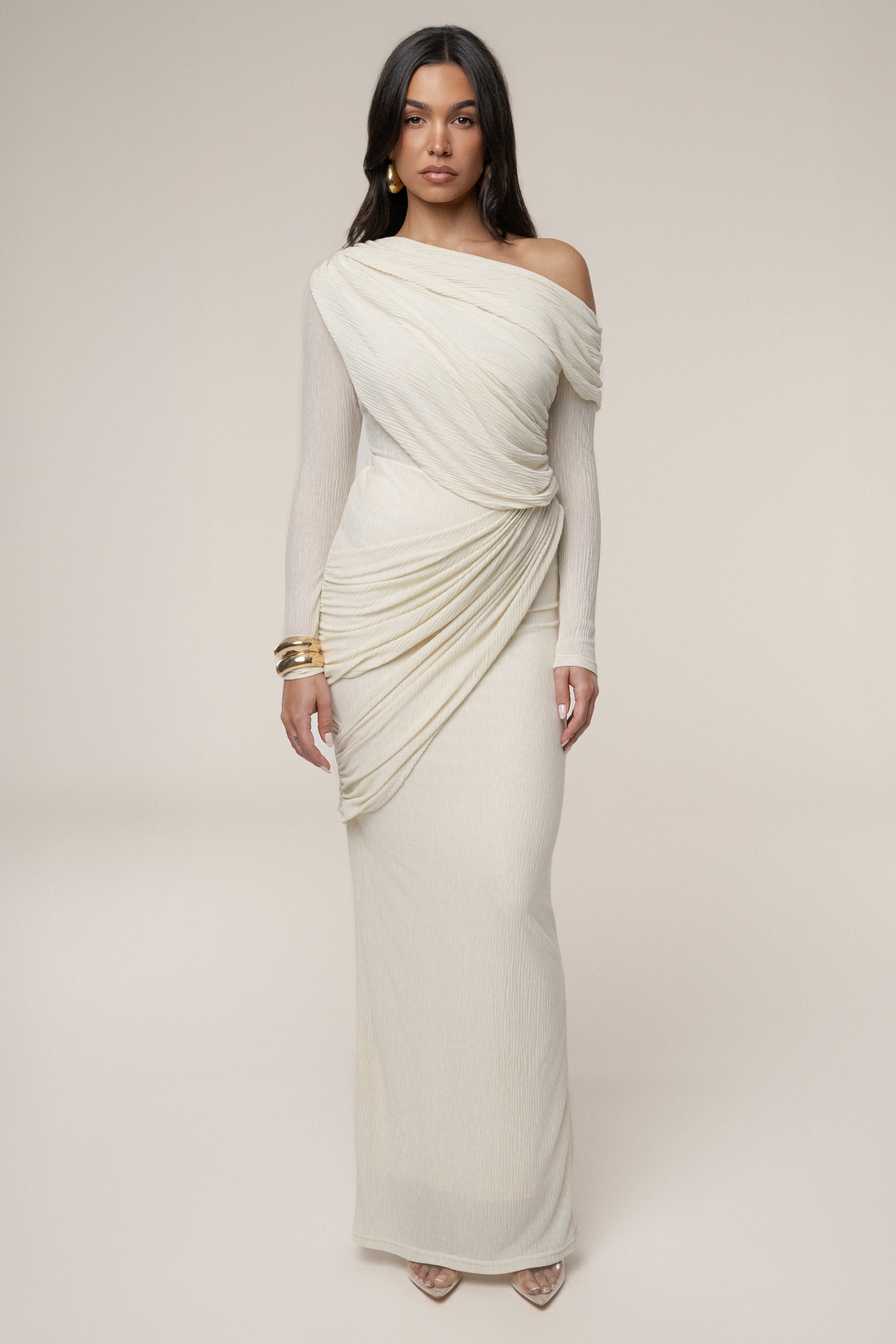 Ivory Paradise Hills Maxi Skirt - JLUXLABEL