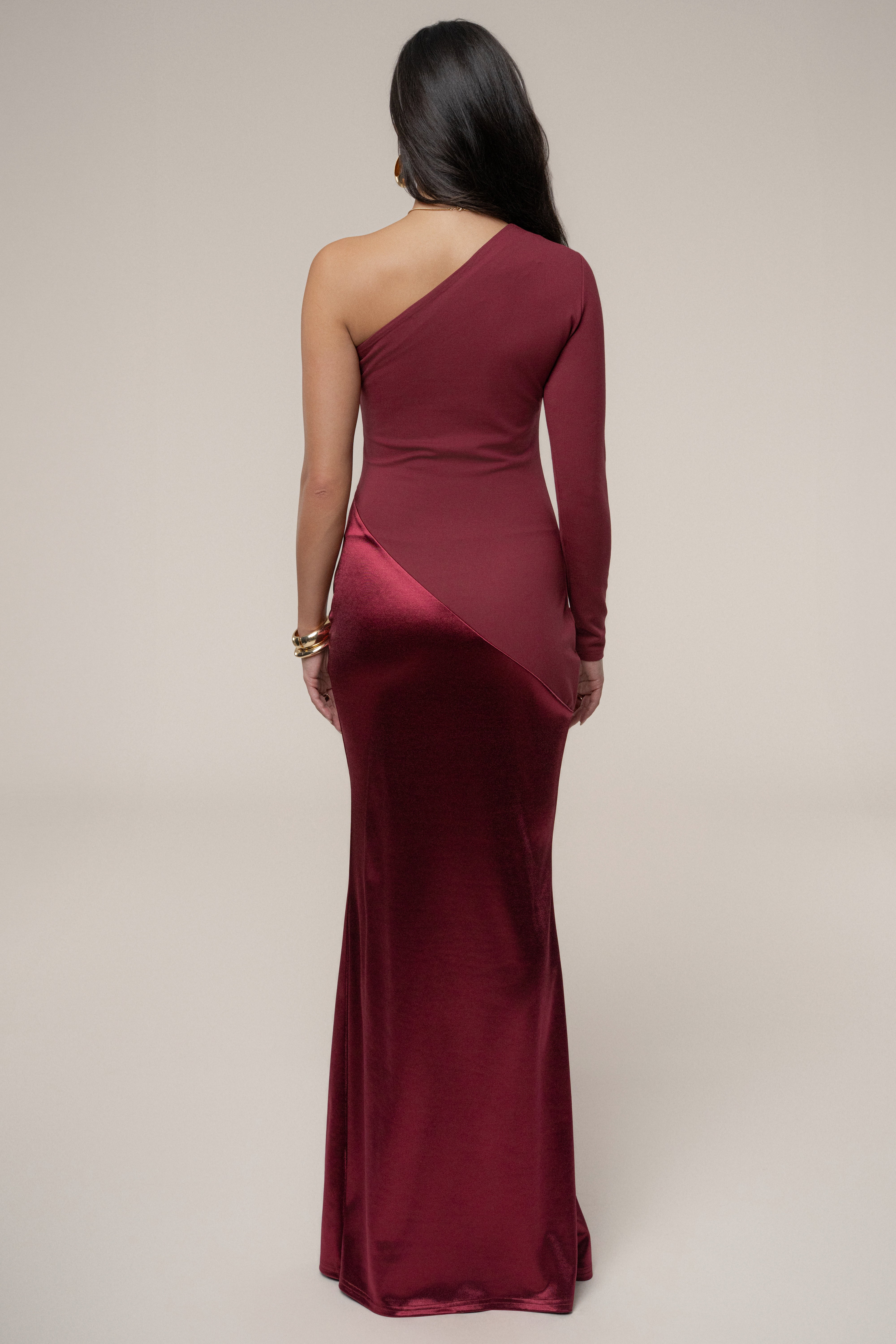Burgundy Look Of Desire Maxi Dress - JLUXLABEL