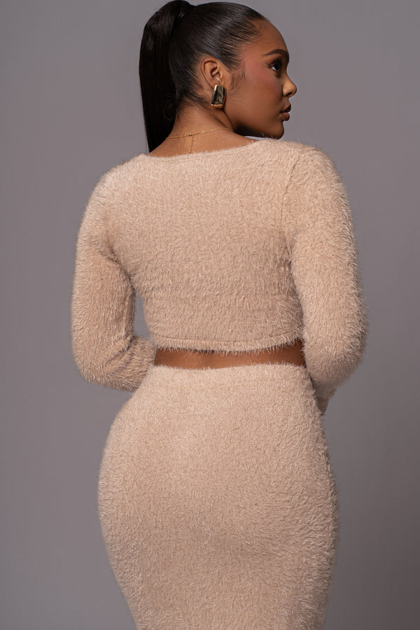 andmary Jennifer knit set up beige Beige Annette Sweater Knit  