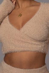 Beige Annette Sweater Knit Skirt Set - JLUXLABEL
