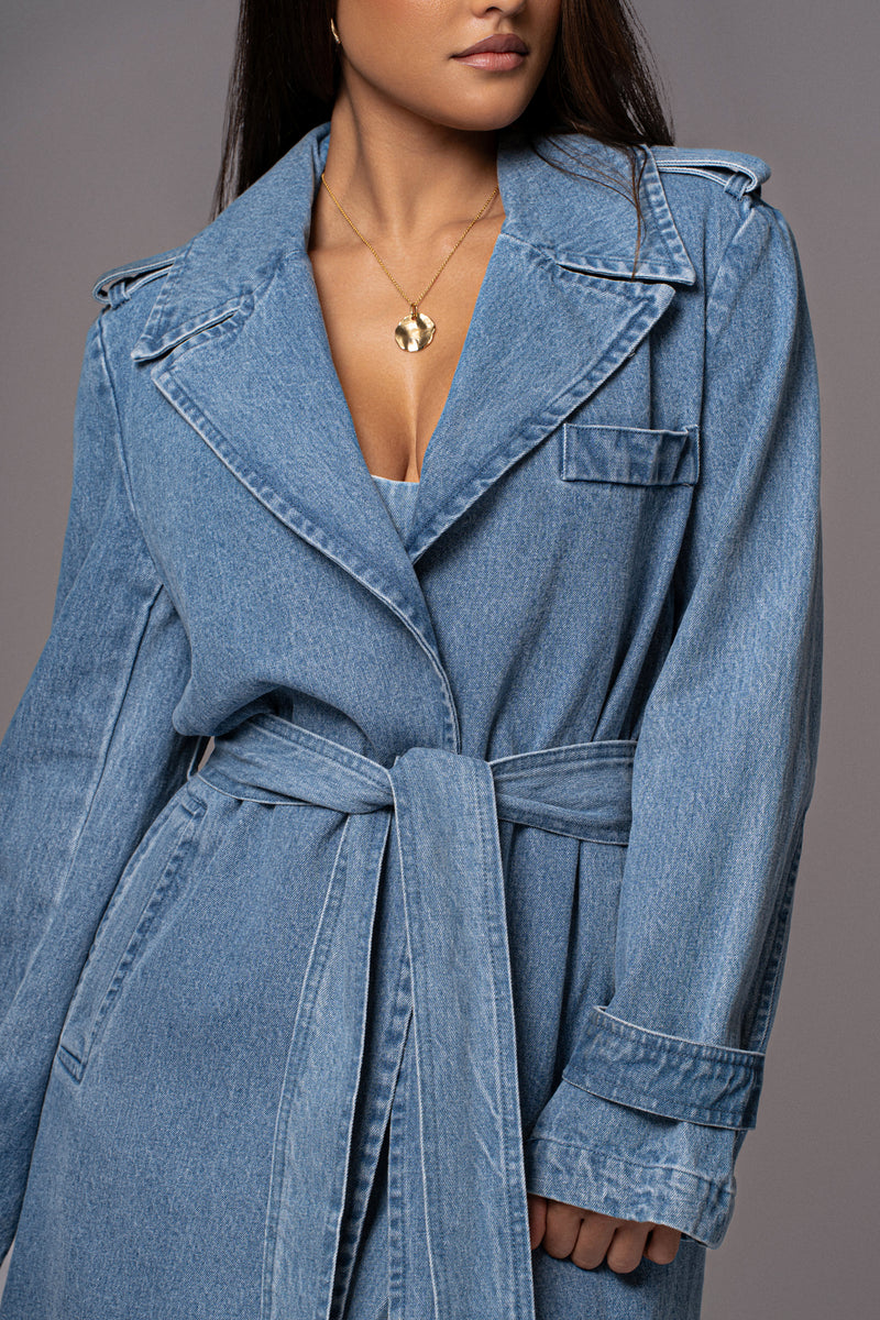 STYESH Long Denim Jackets for Women 2023 Fashion Maxi Denim Coats Loose  Casual Washed Button Down Jean Jacket Trench Coat at Amazon Women's Coats  Shop