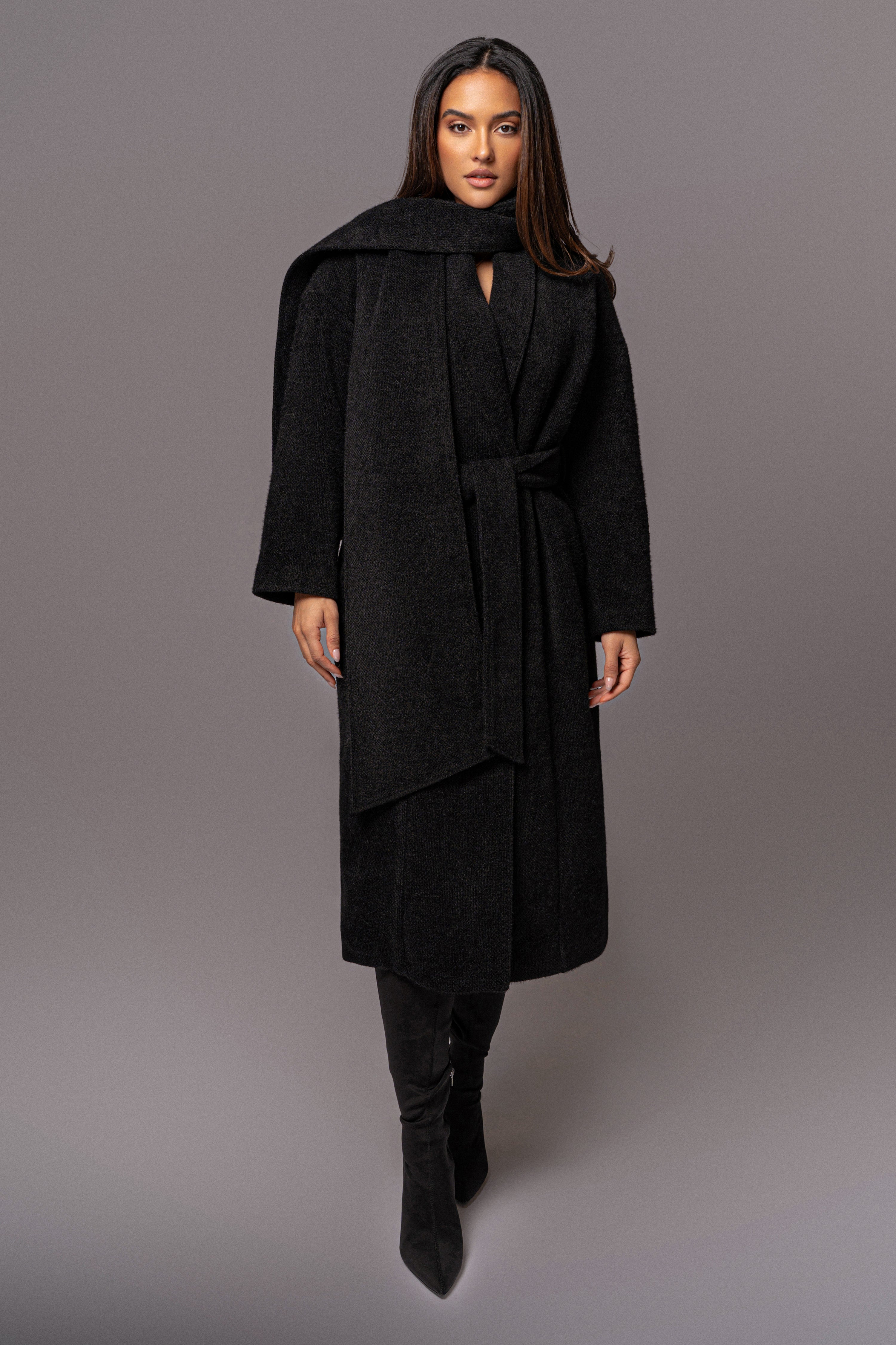 Black Jonah Coat - JLUXLABEL