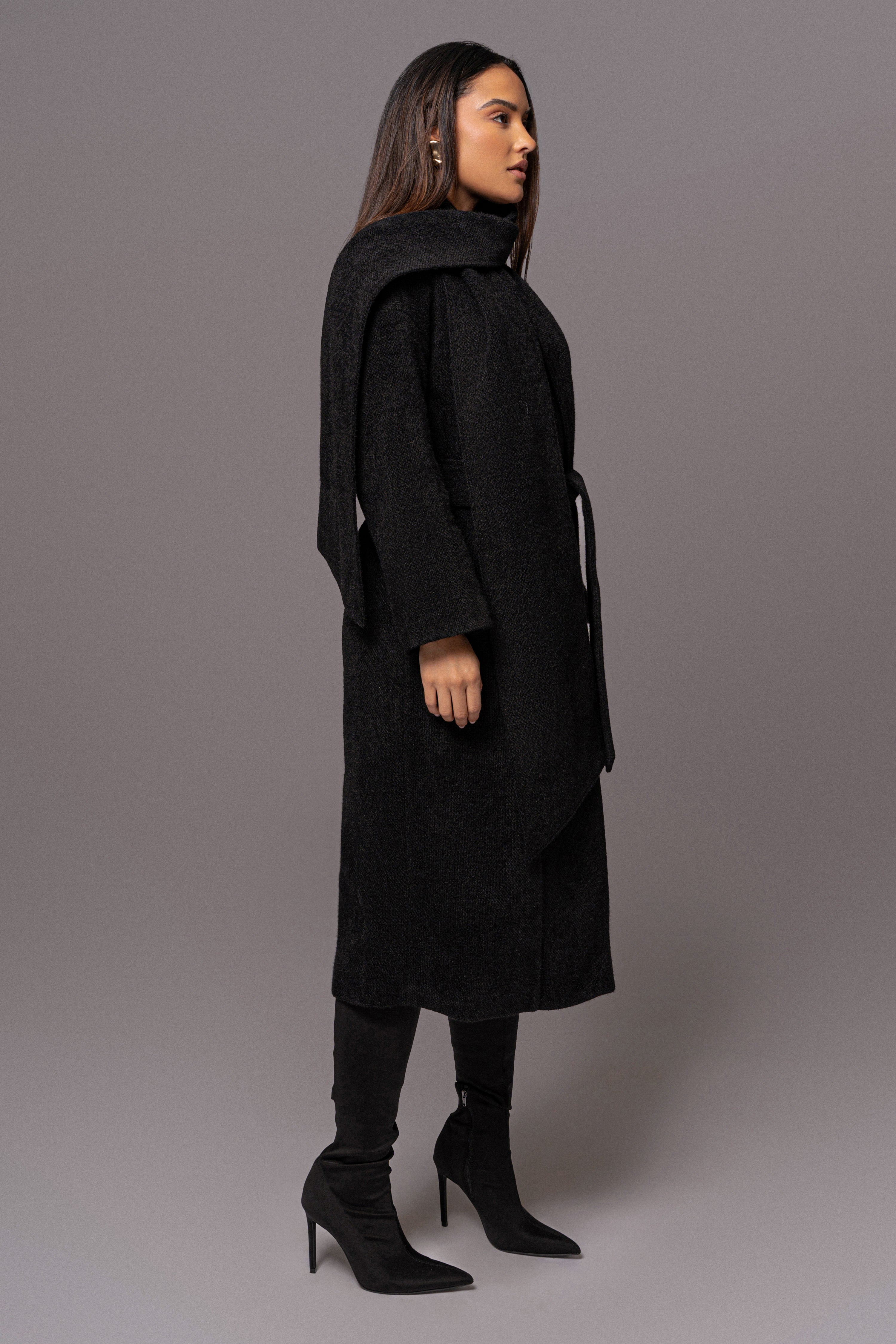 Black Jonah Coat - JLUXLABEL