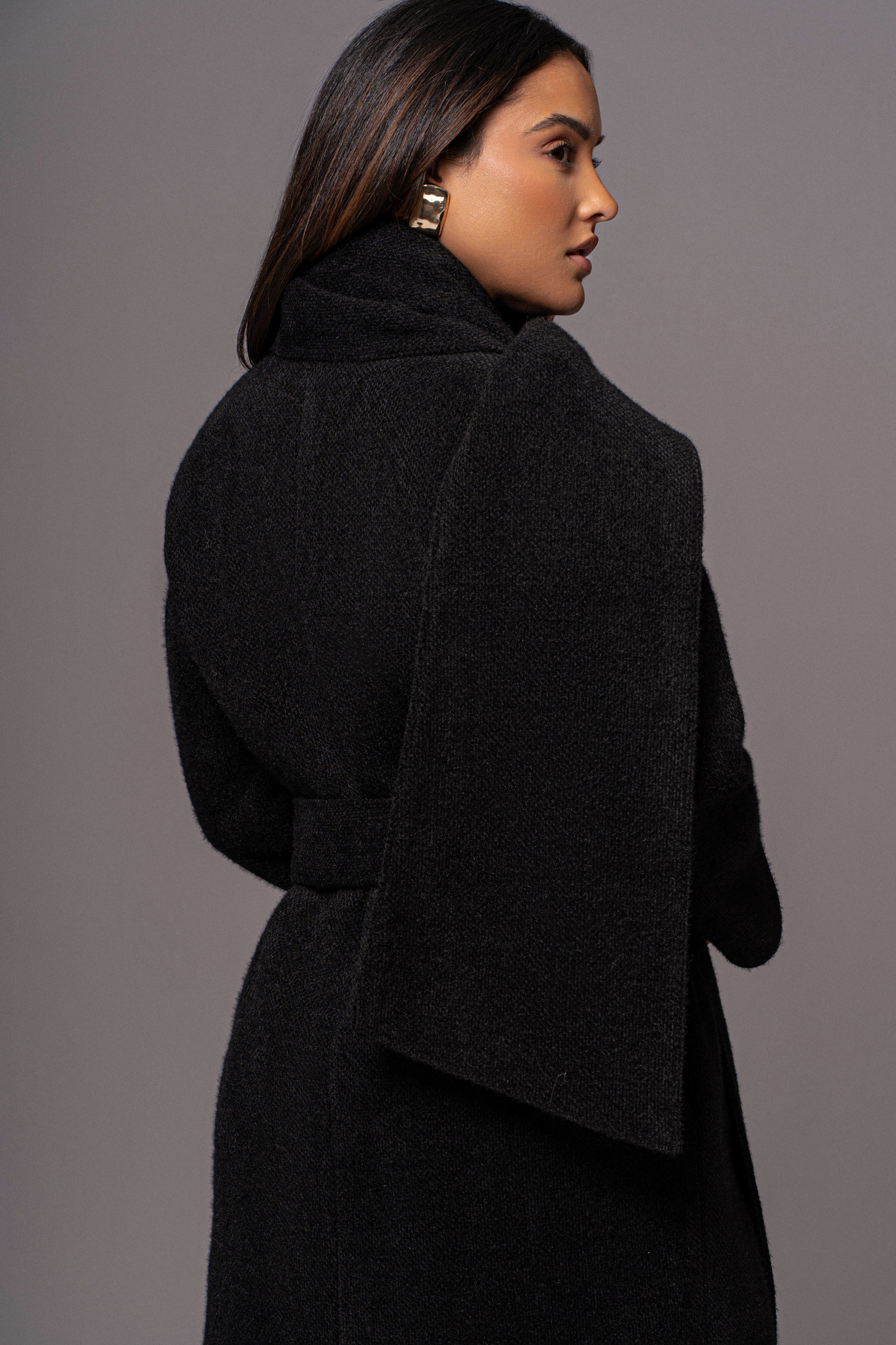 Black Jonah Coat - JLUXLABEL