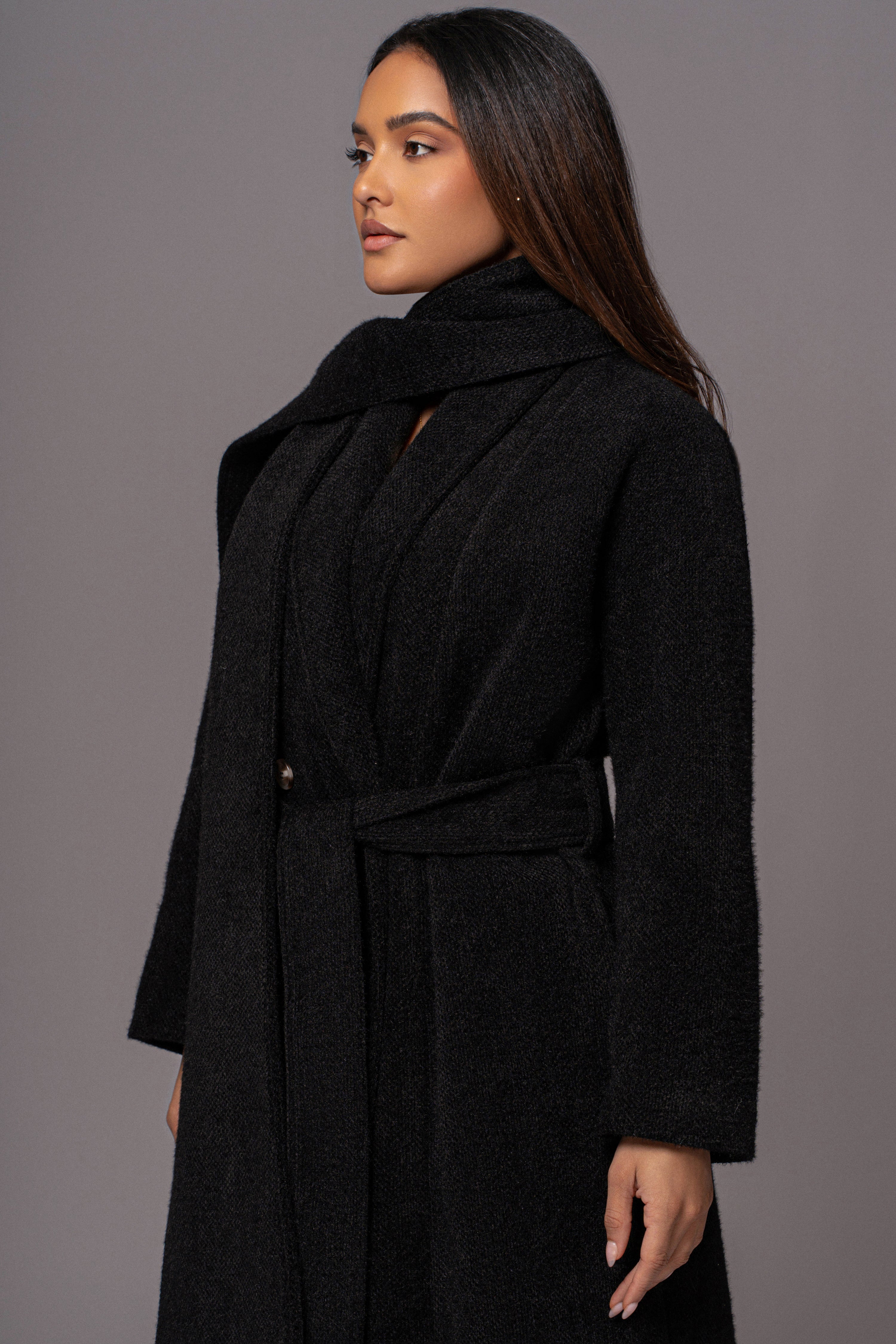 Black Jonah Coat - JLUXLABEL