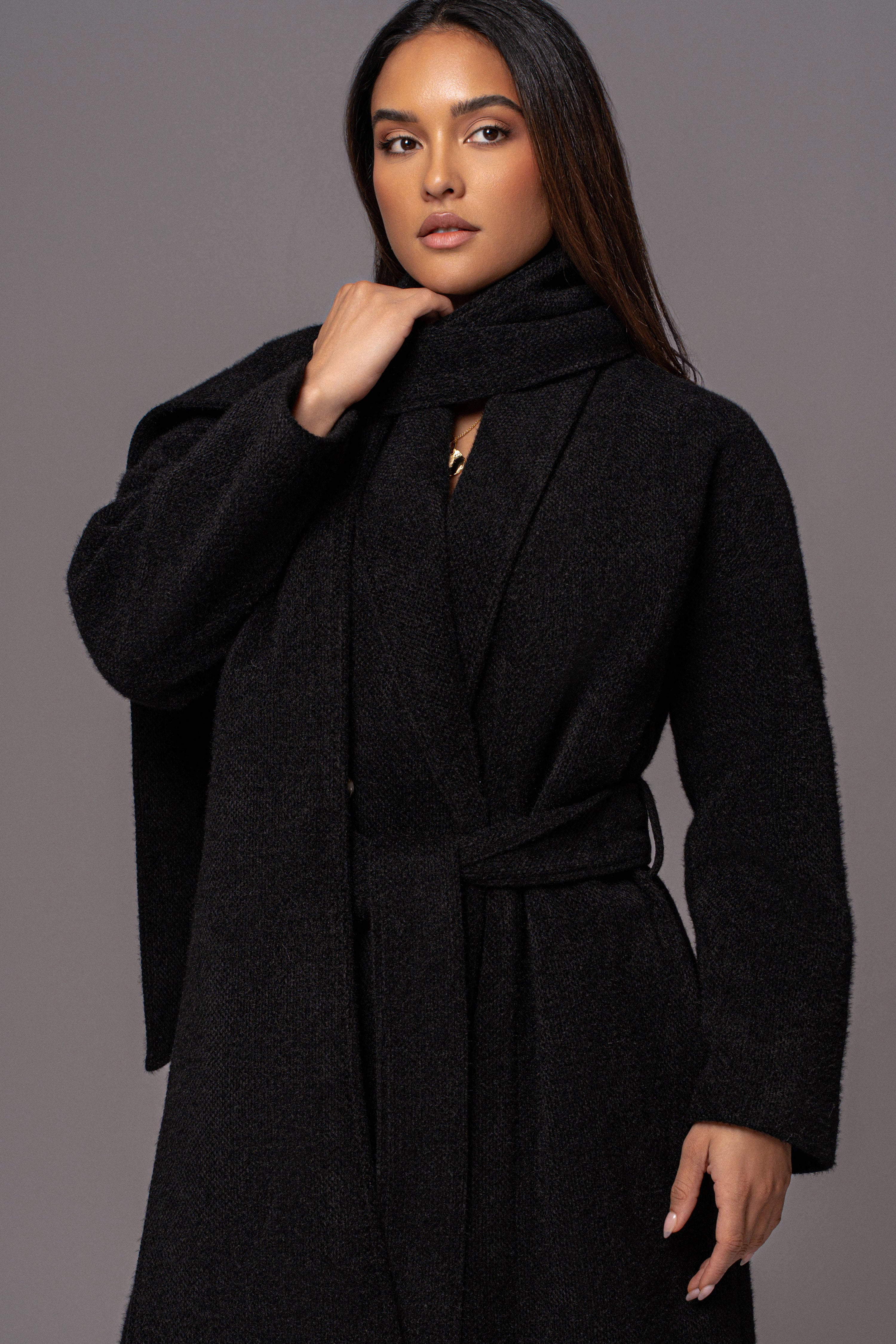 Black Jonah Coat - JLUXLABEL