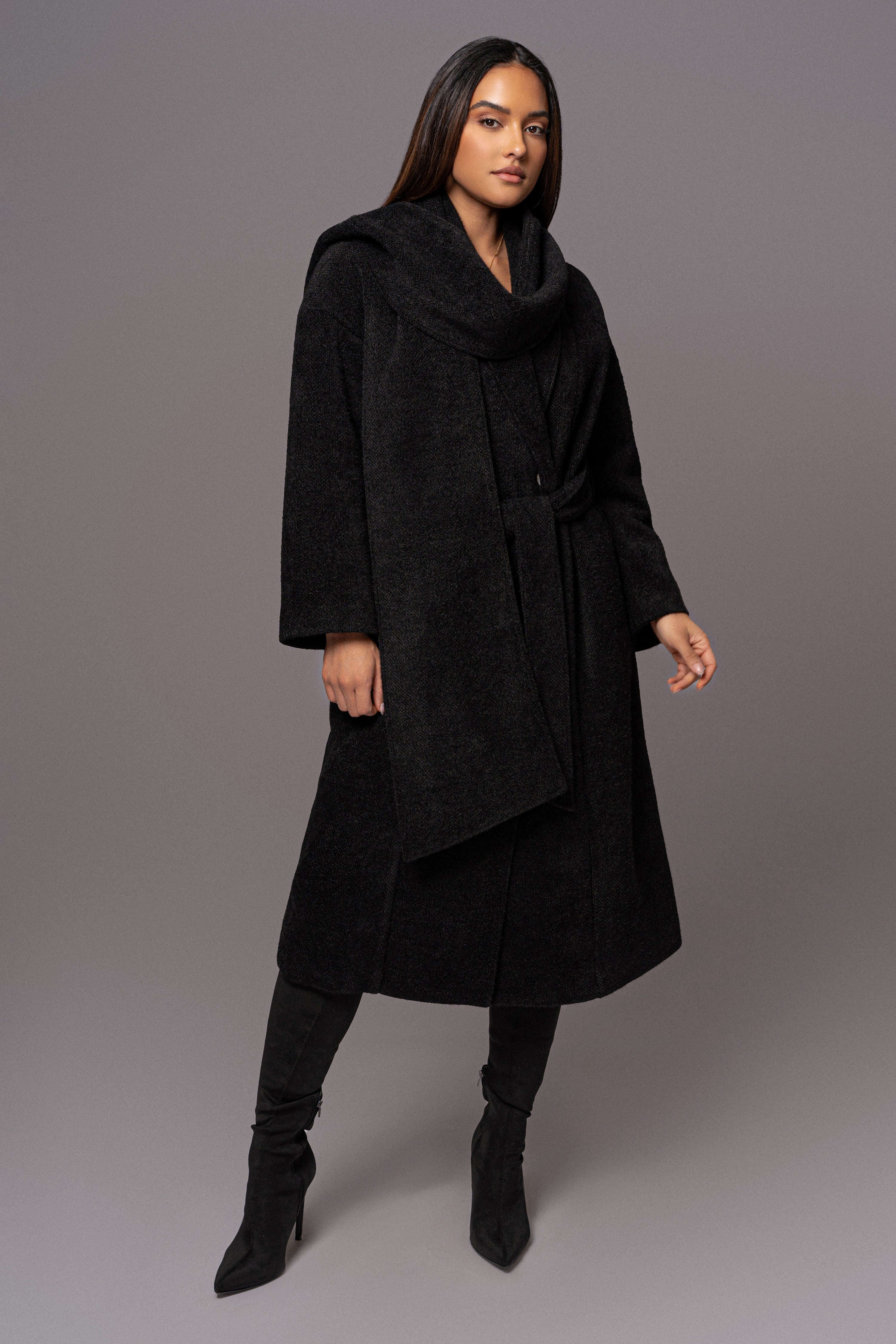 Black Jonah Coat - JLUXLABEL