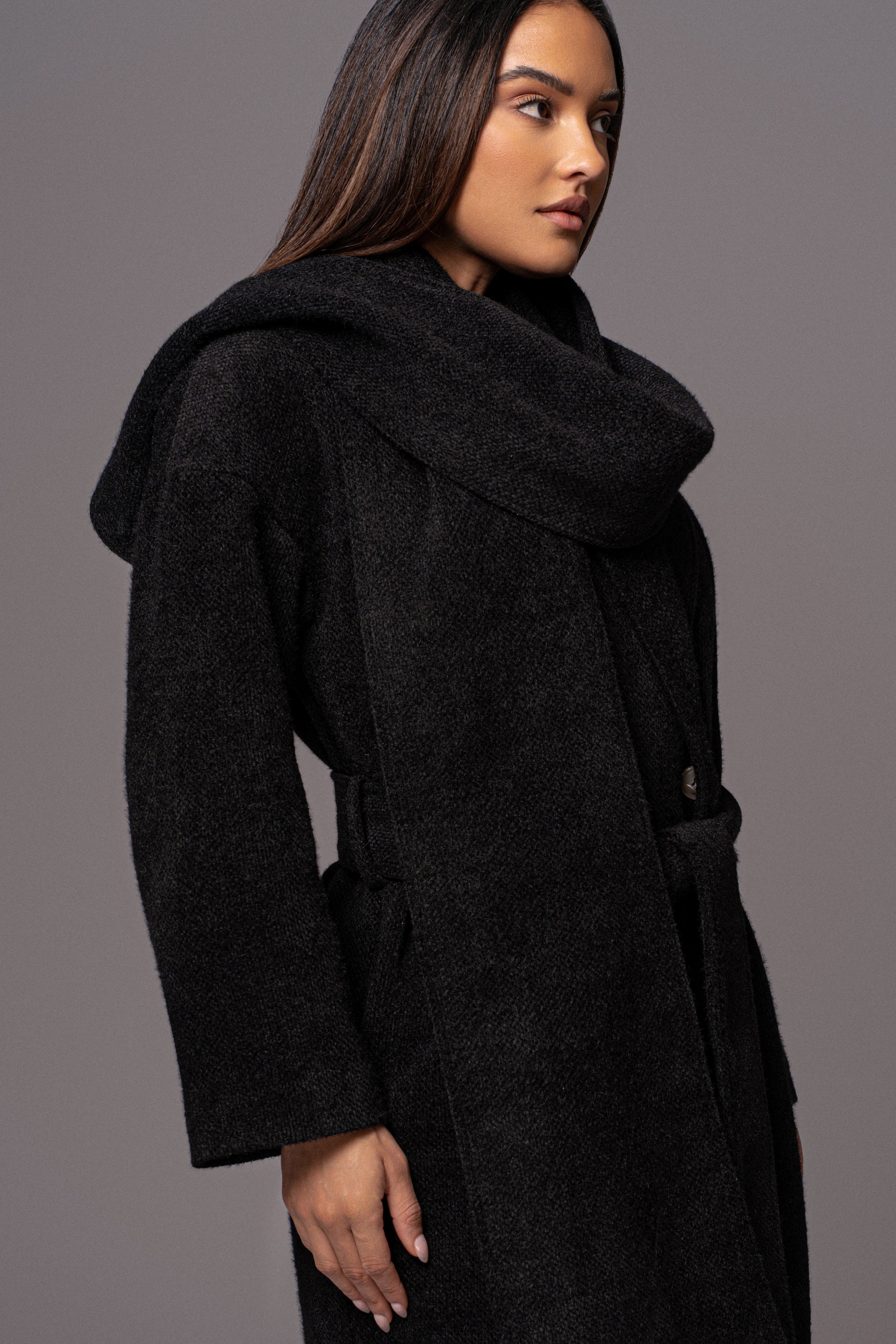 Black Jonah Coat - JLUXLABEL