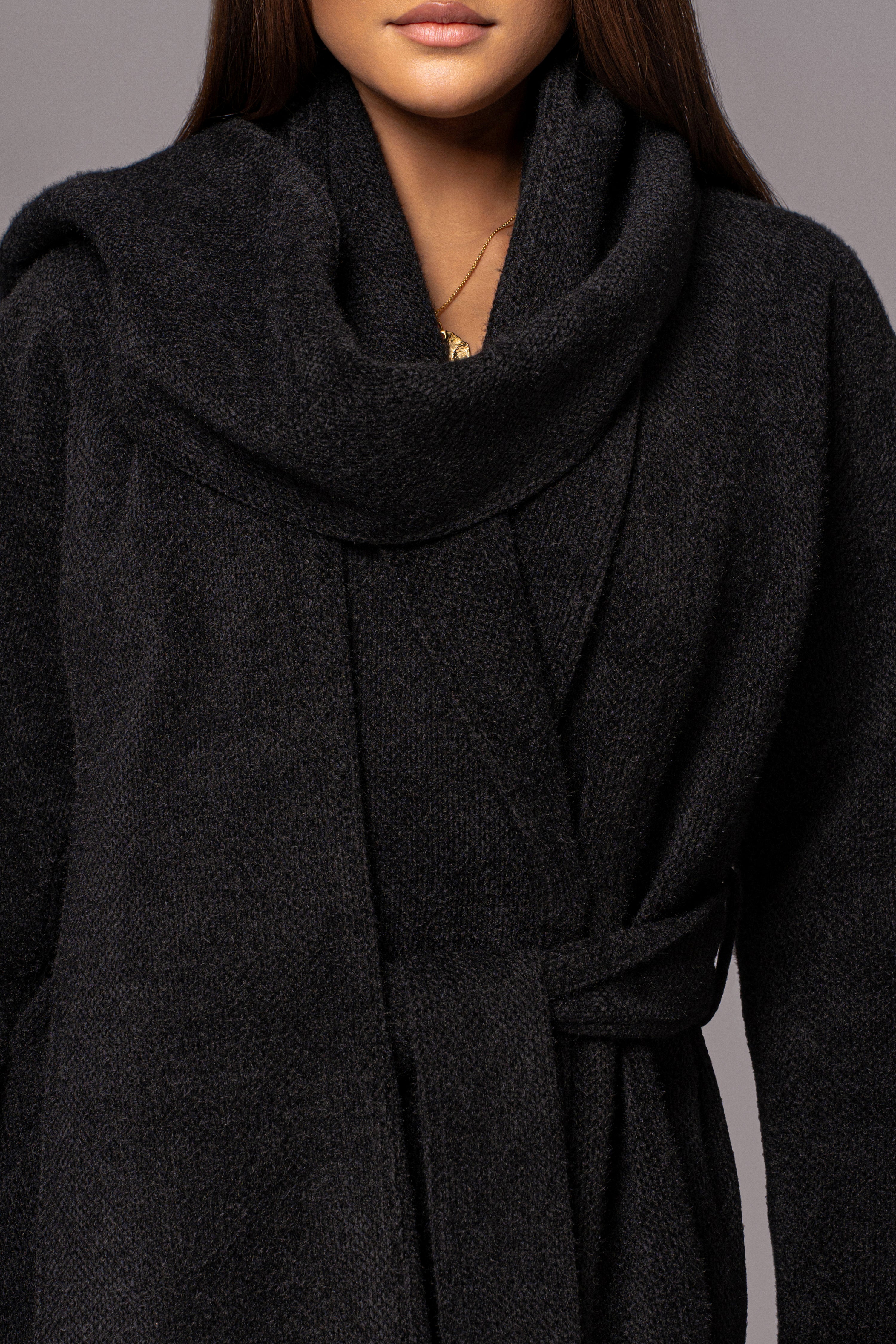 Black Jonah Coat - JLUXLABEL