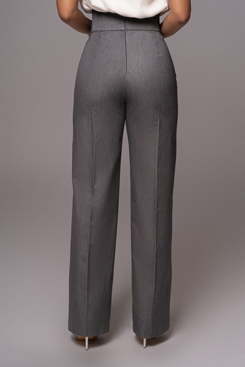 Grey Novena Woven Pants - JLUXLABEL