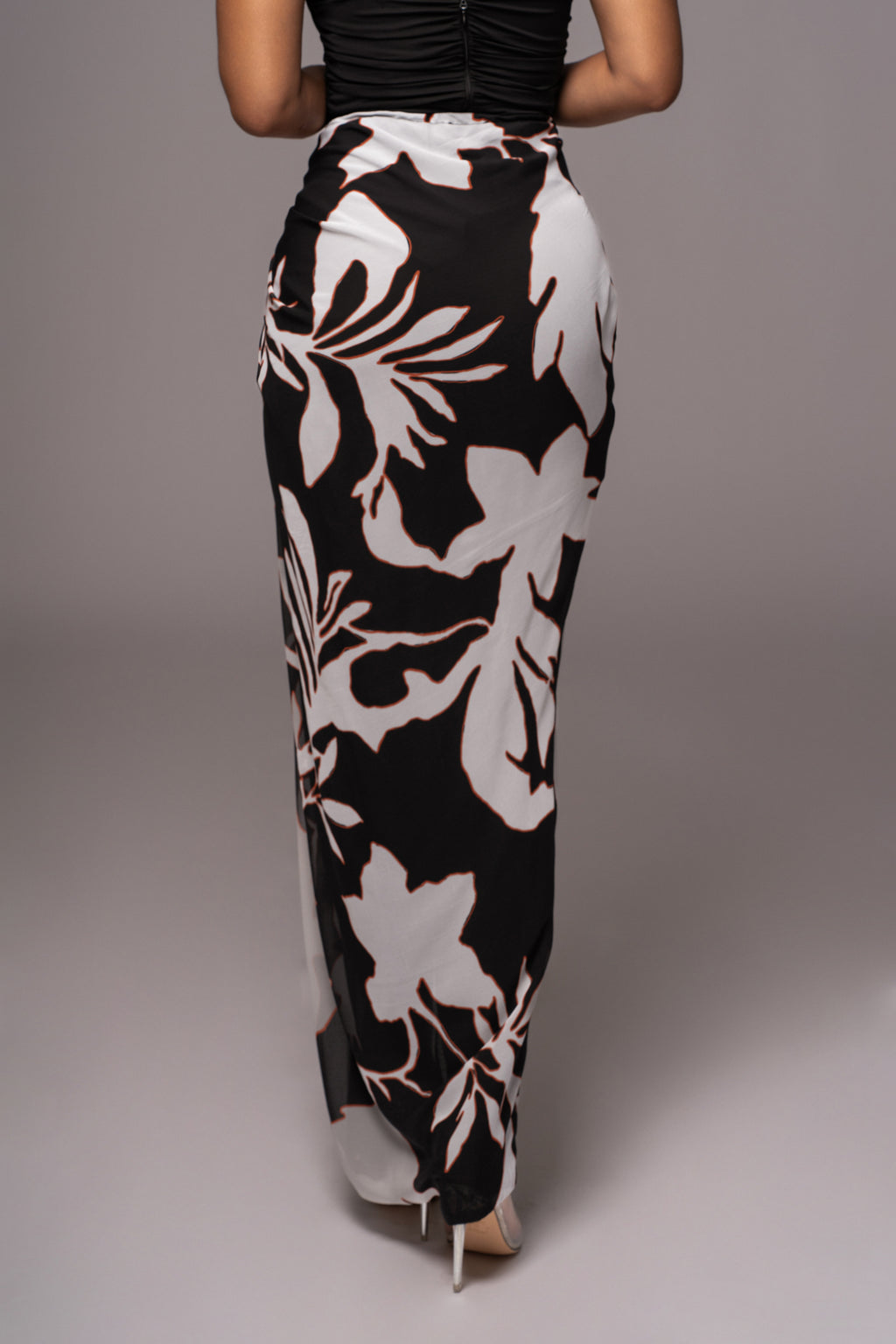 White Floral Endless Oasis Skirt Set | JLUXLABEL