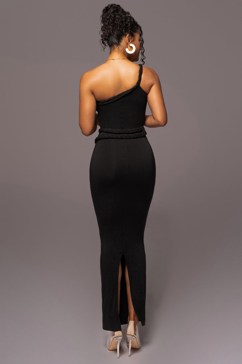 Dress JLUXLABEL Black One One Maxi Of –