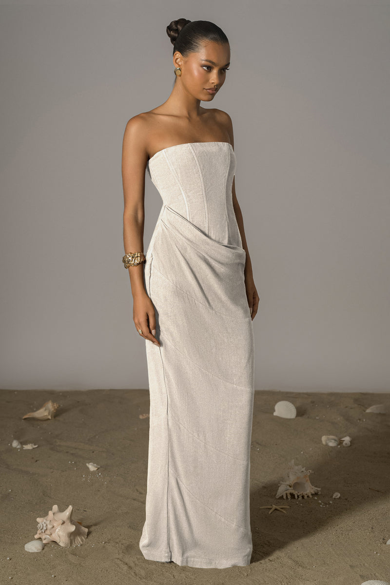 Robe Maxi en Lin Natural Journey