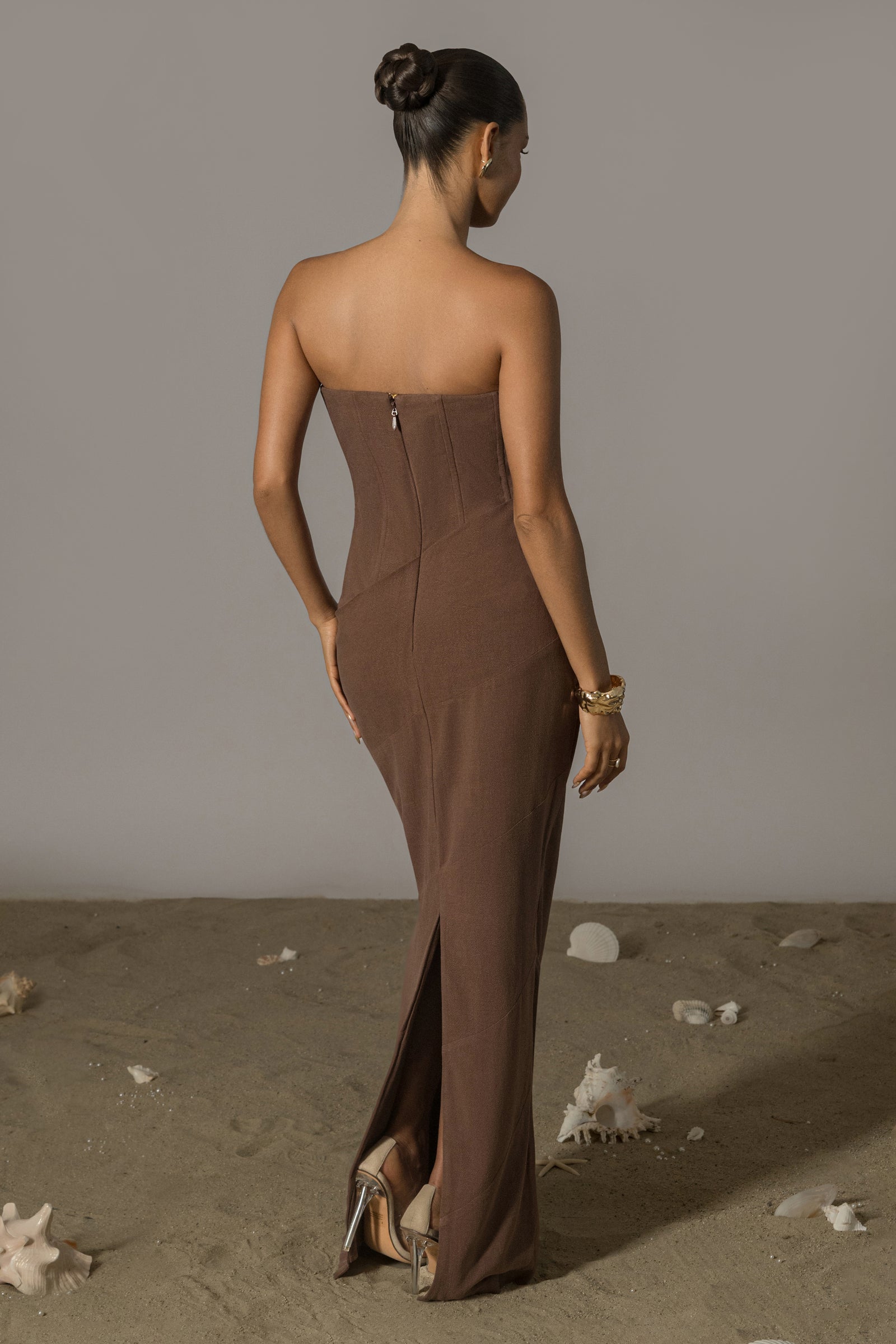 Chocolate Journey Linen Maxi Dress – JLUXLABEL