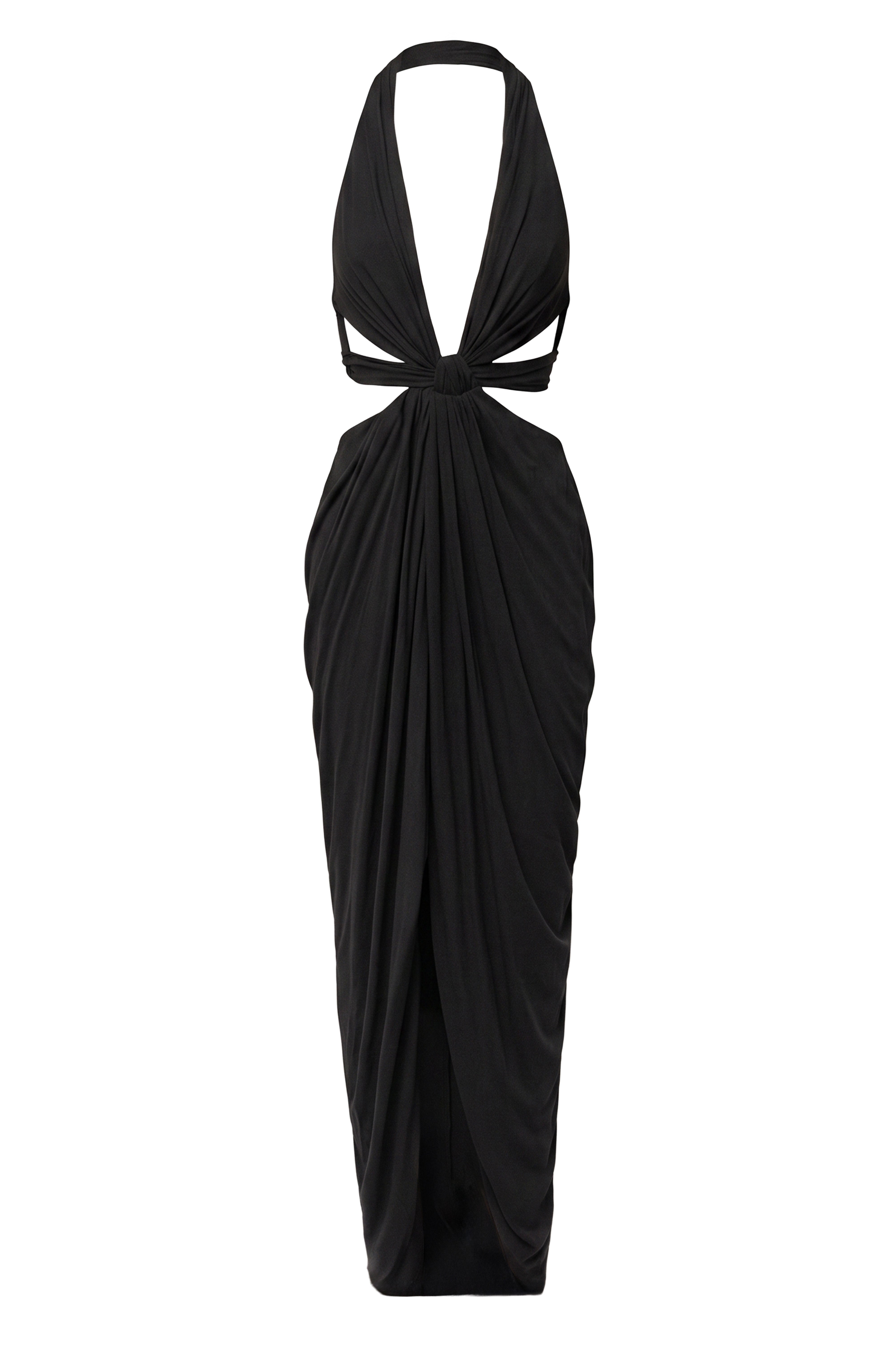 Black Warm Sunsets Maxi Dress
