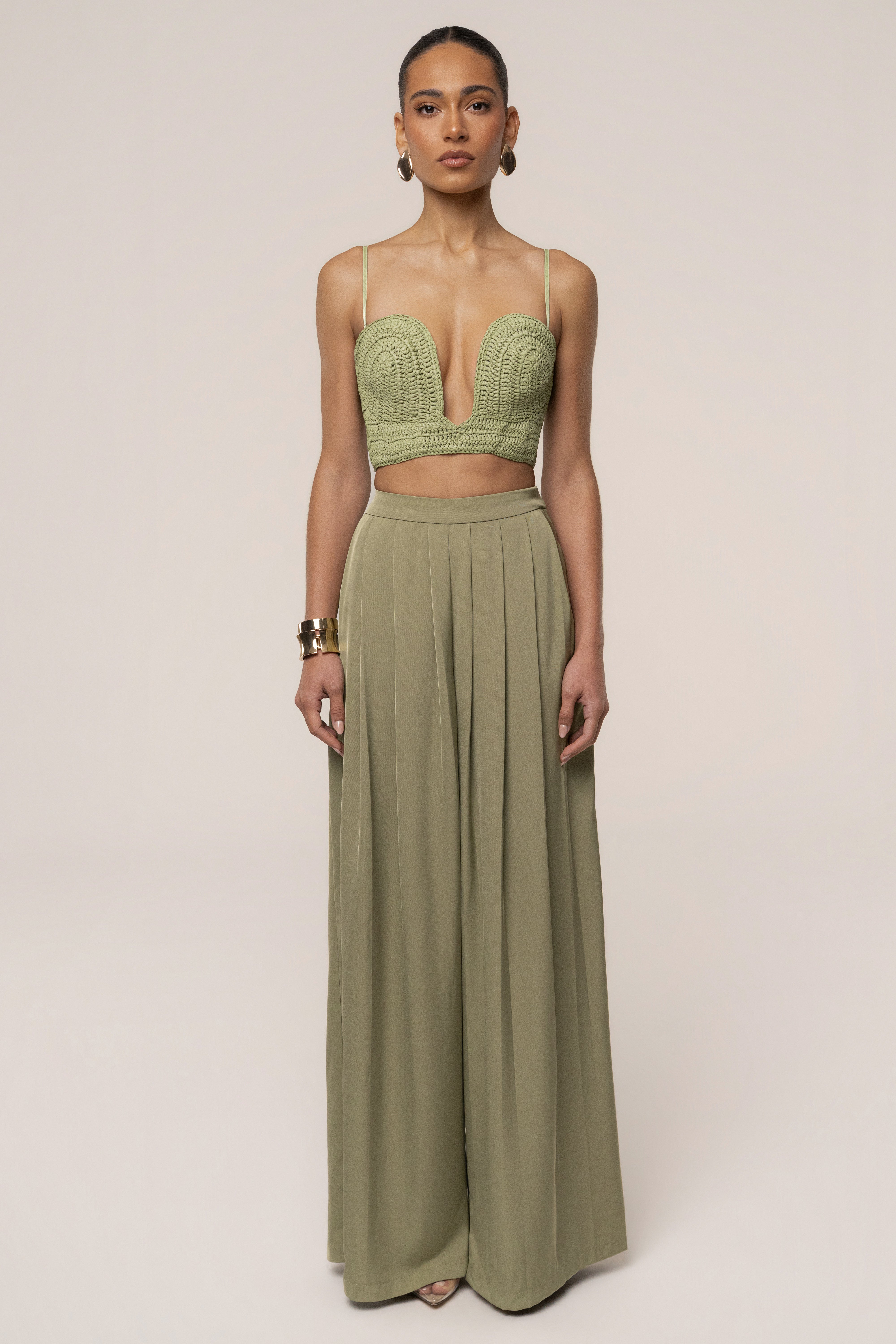 Moss Sail Away Texture Bustier