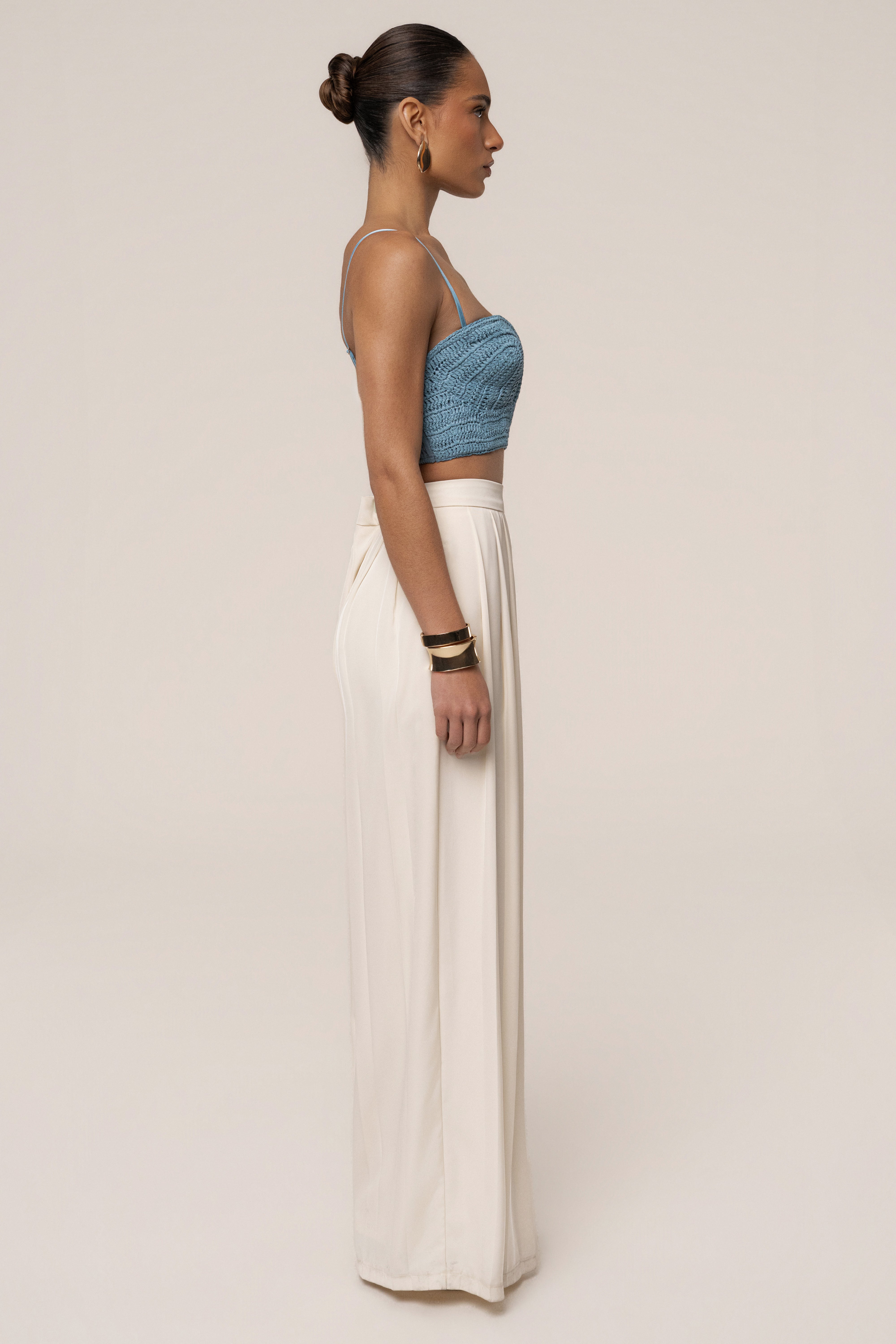Blue Sail Away Texture Bustier