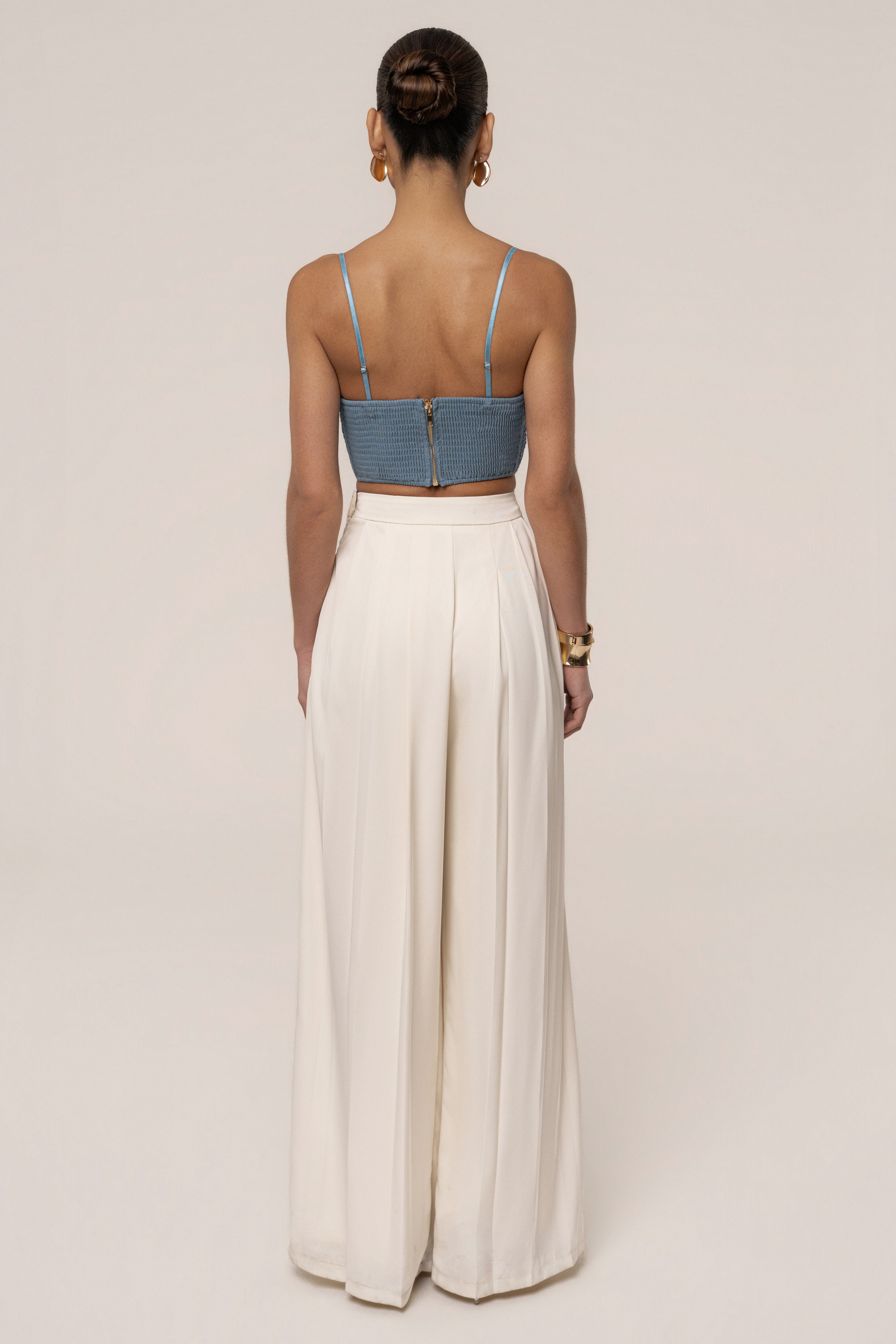 Blue Sail Away Texture Bustier
