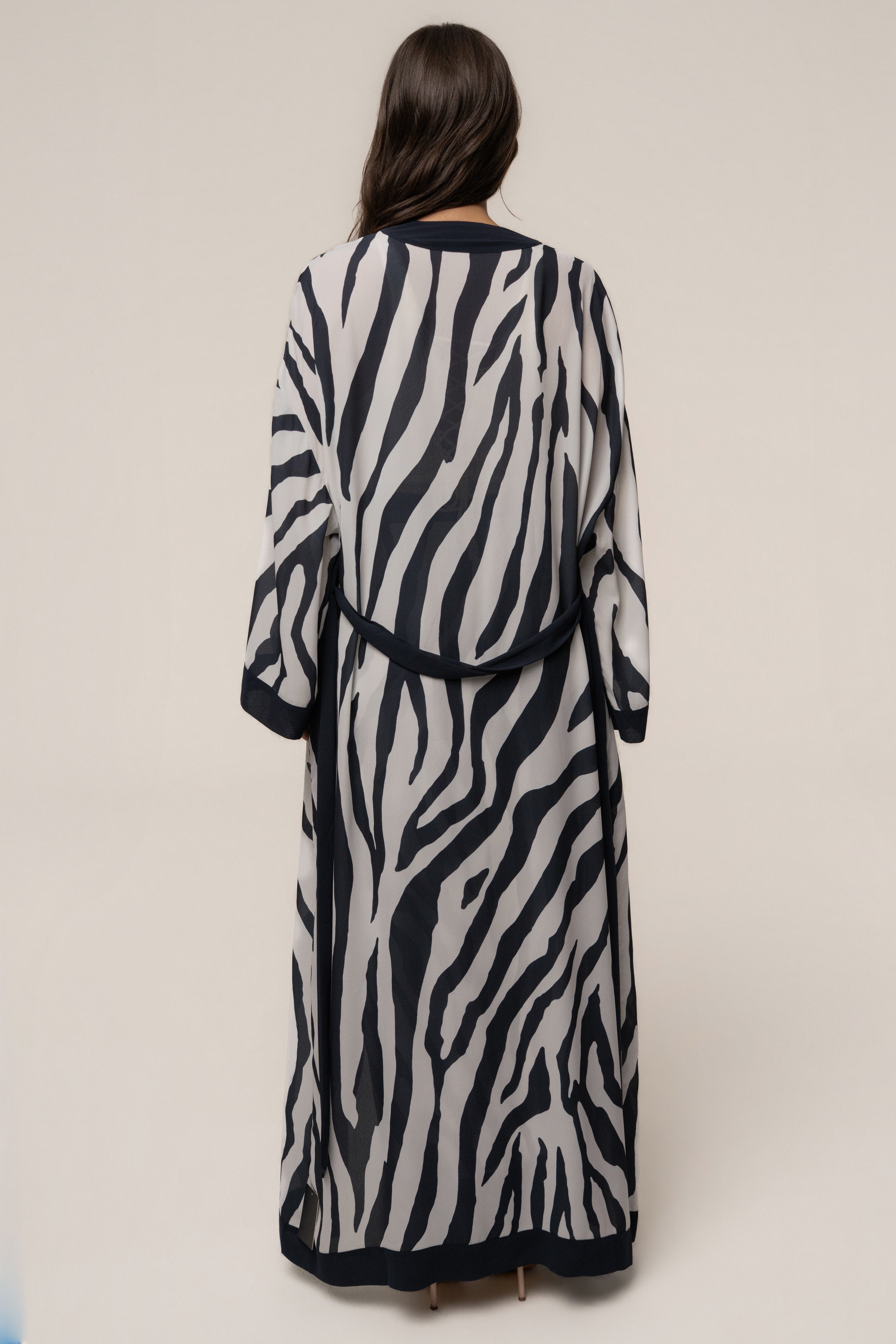 Navy Zebra Safari Days Duster