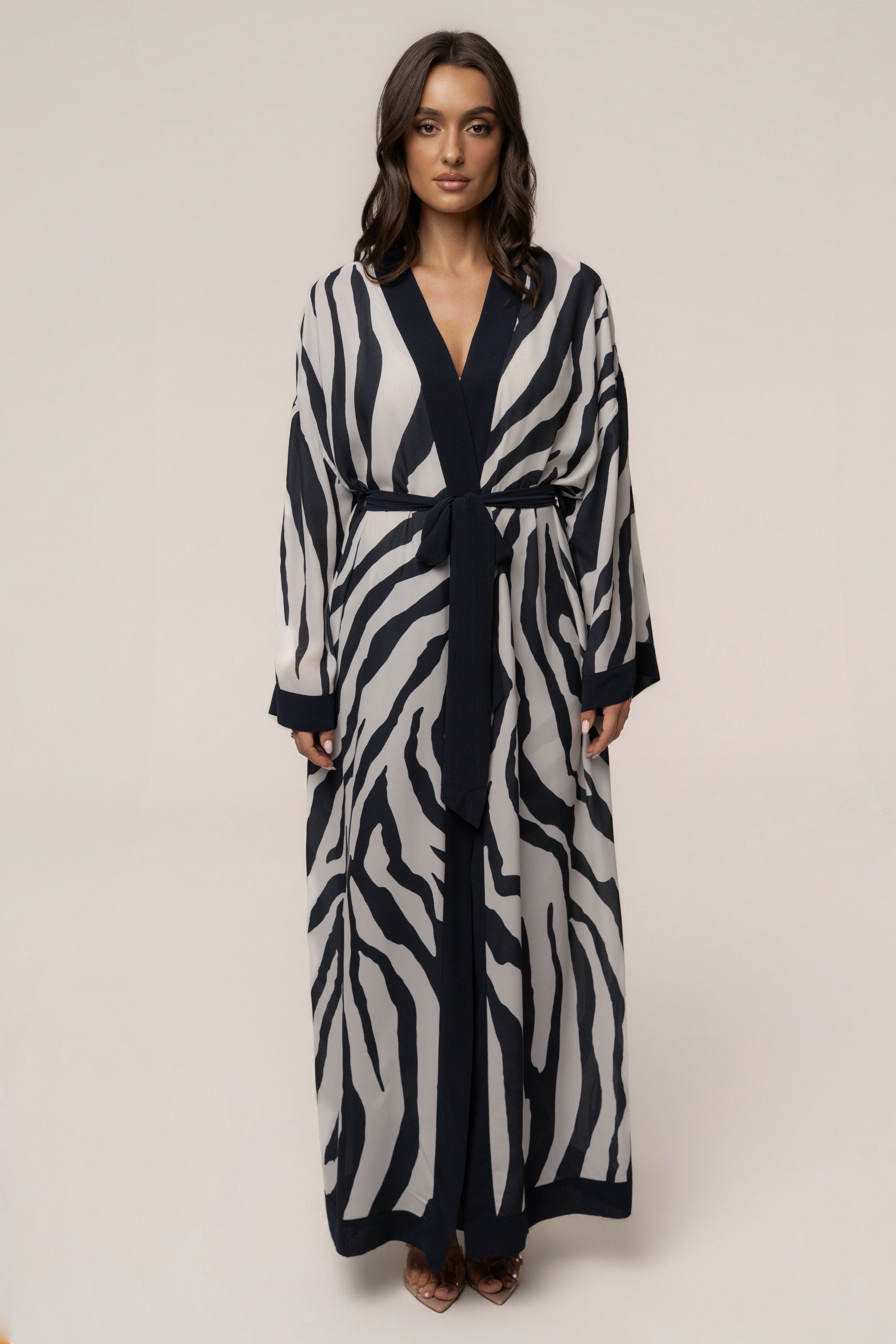 Navy Zebra Safari Days Duster
