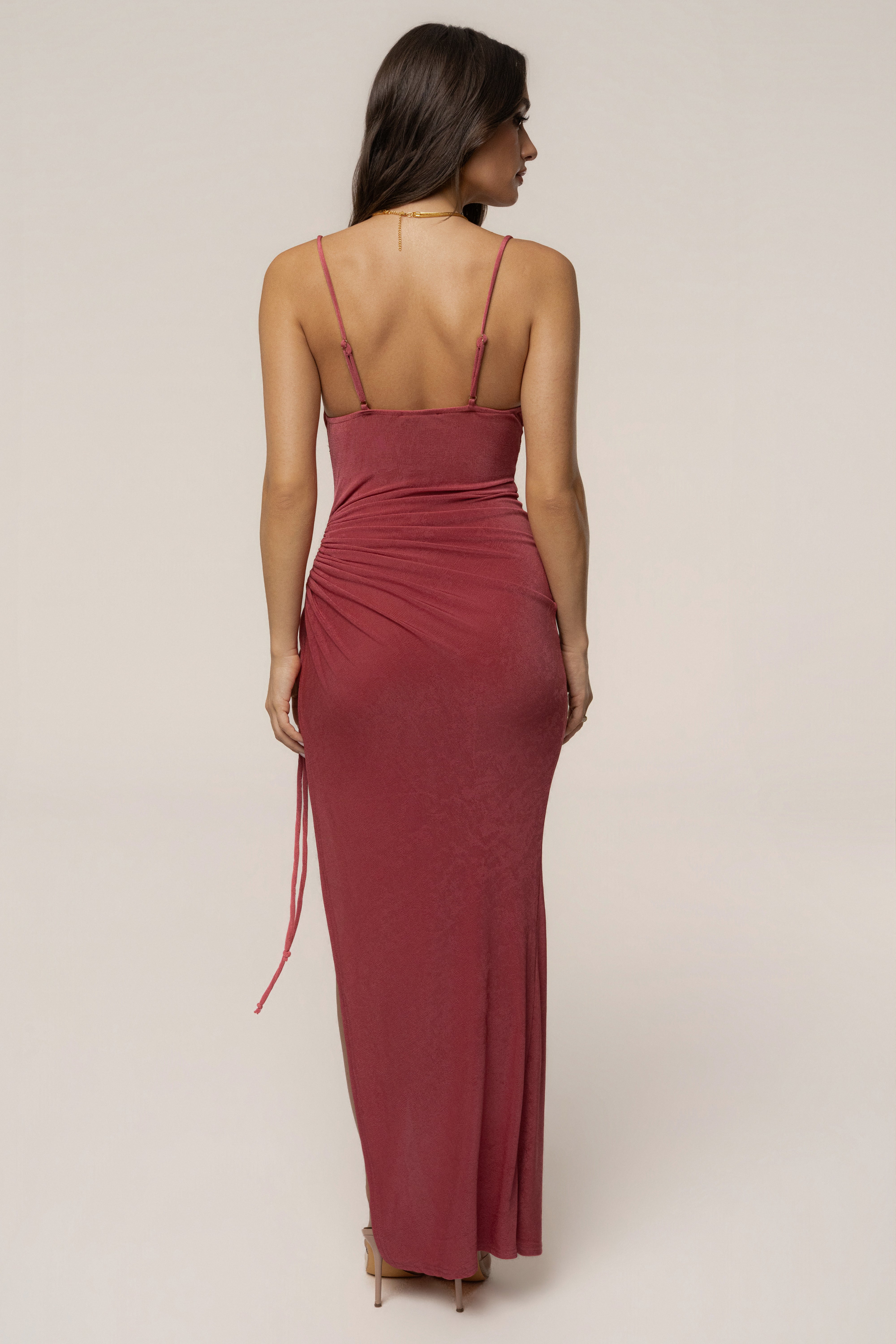 Berry  High Standards Maxi Dress