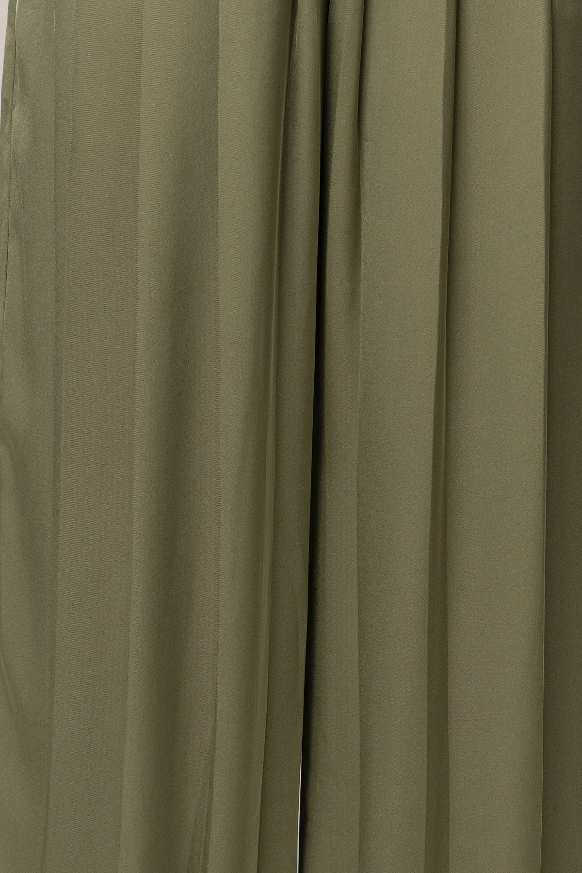 Olive Clara Wide Leg Pleated Trousers