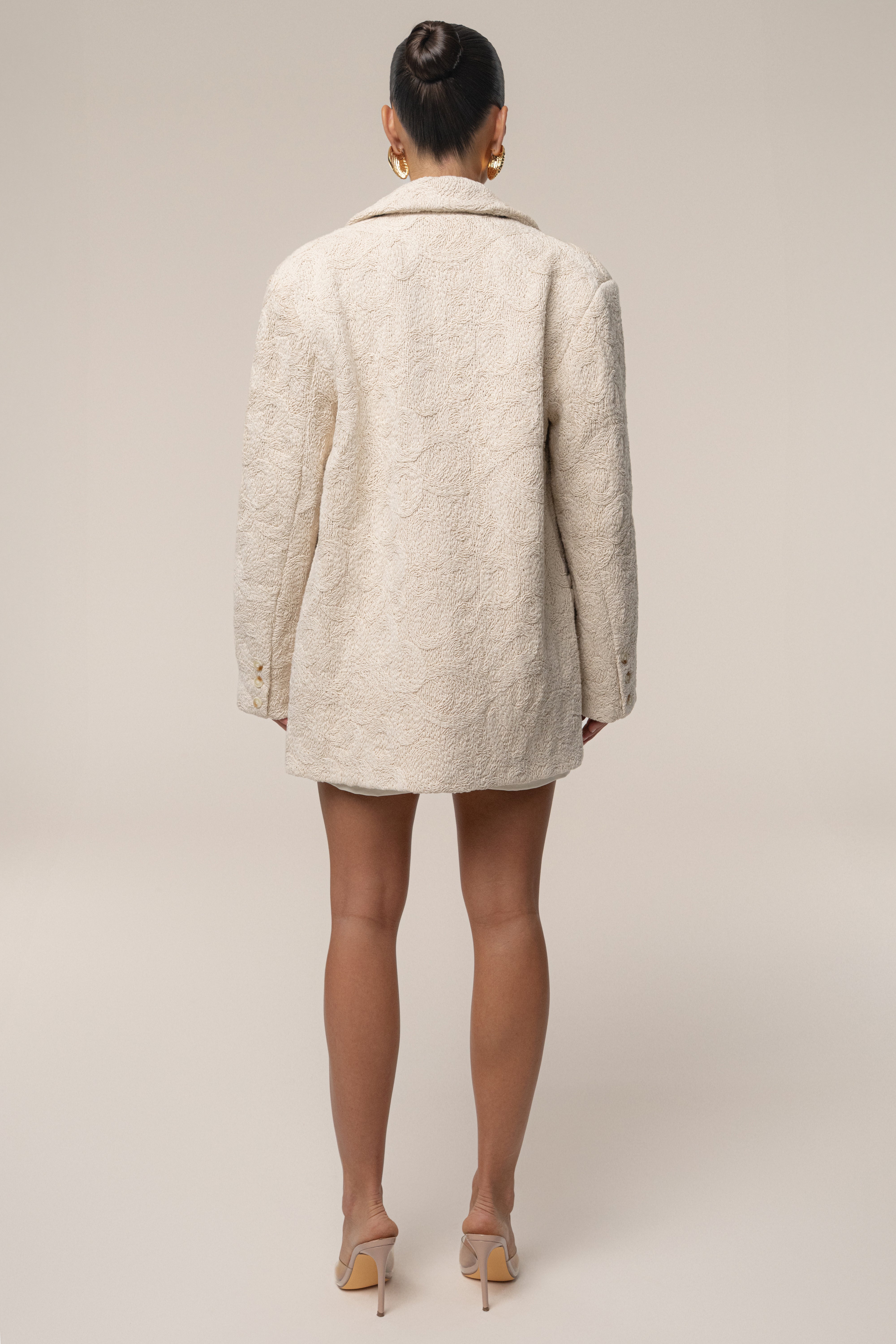 Ecru Avenue Oversize Blazer - JLUXLABEL