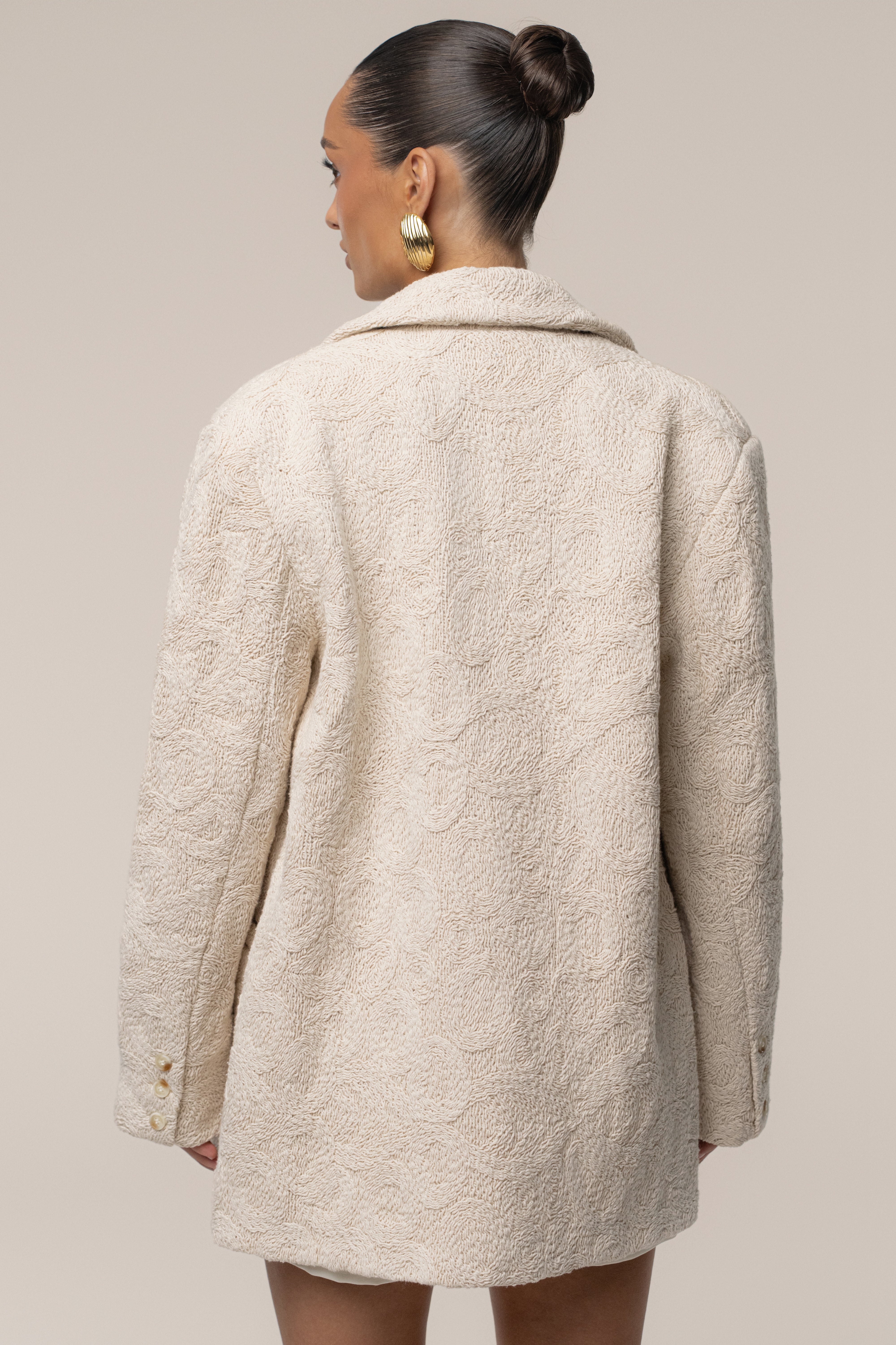 Ecru Avenue Oversize Blazer - JLUXLABEL