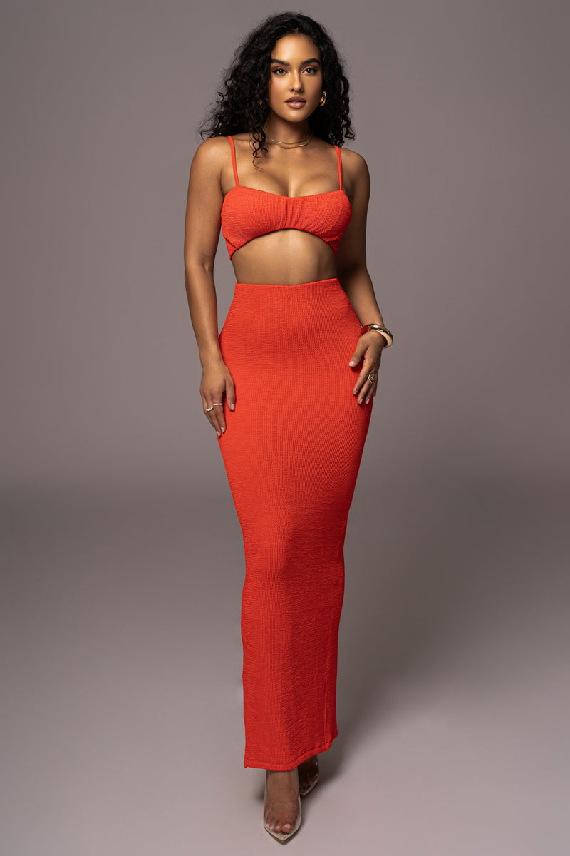Red Fiji 2-Piece Skirt Set - JLUXLABEL