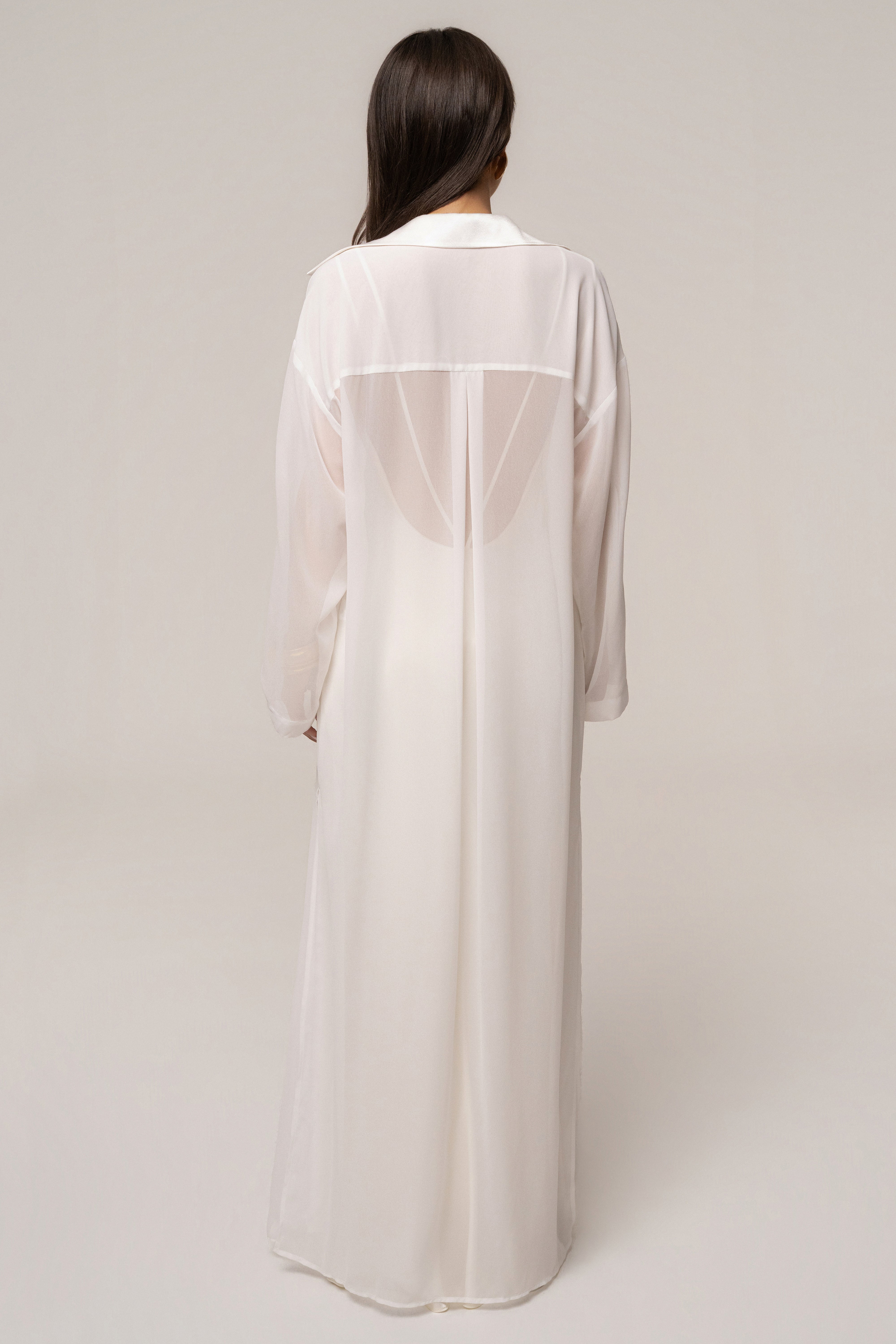 Ivory Ocean Breeze Cover Up dress by JLUXLABEL, lightweight fabric with flowing silhouette, perfect for beach or poolside wear.