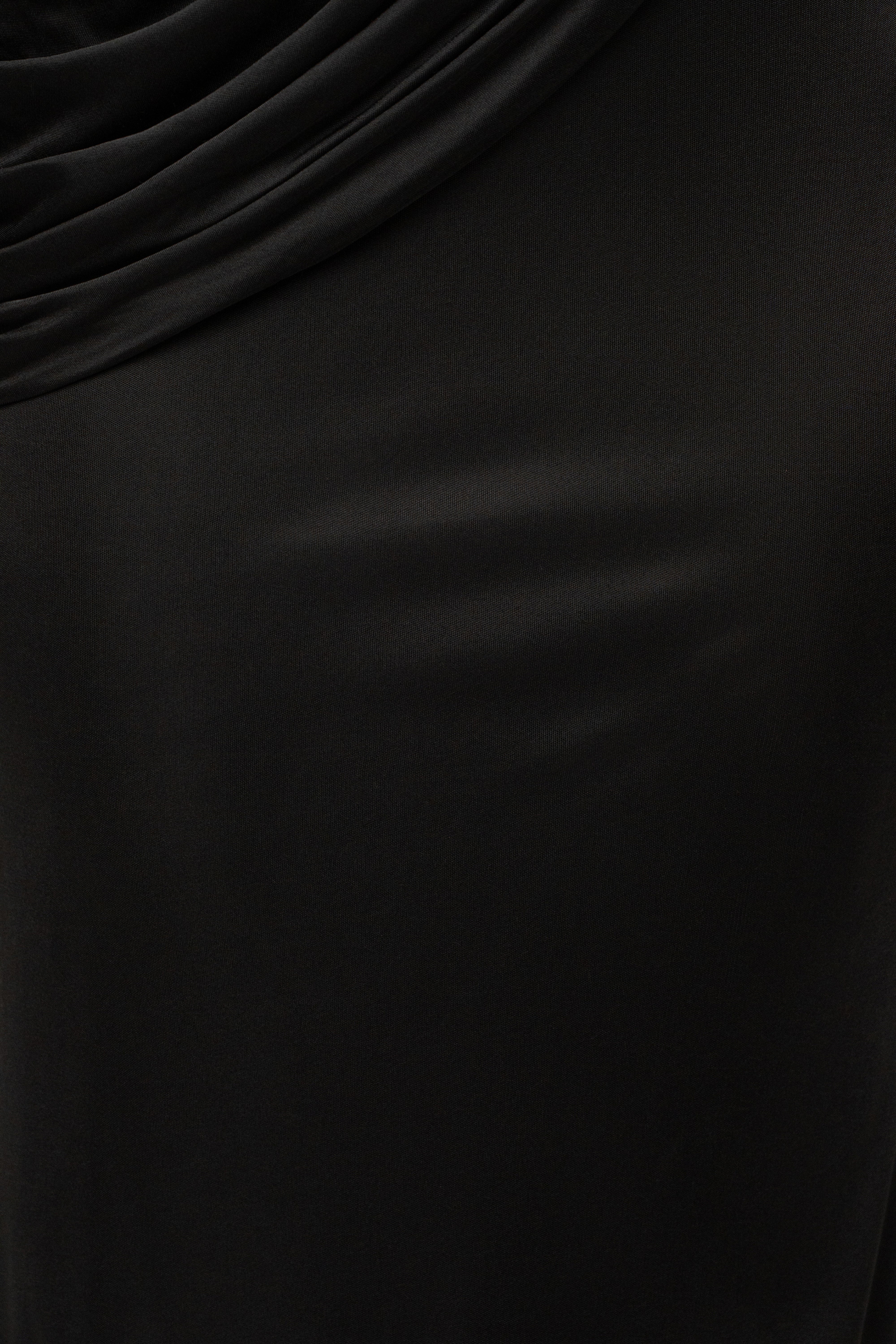 Black dress with a golden frame accent from JLUXLABEL, showcasing a stylish sleeveless design and elegant fit.