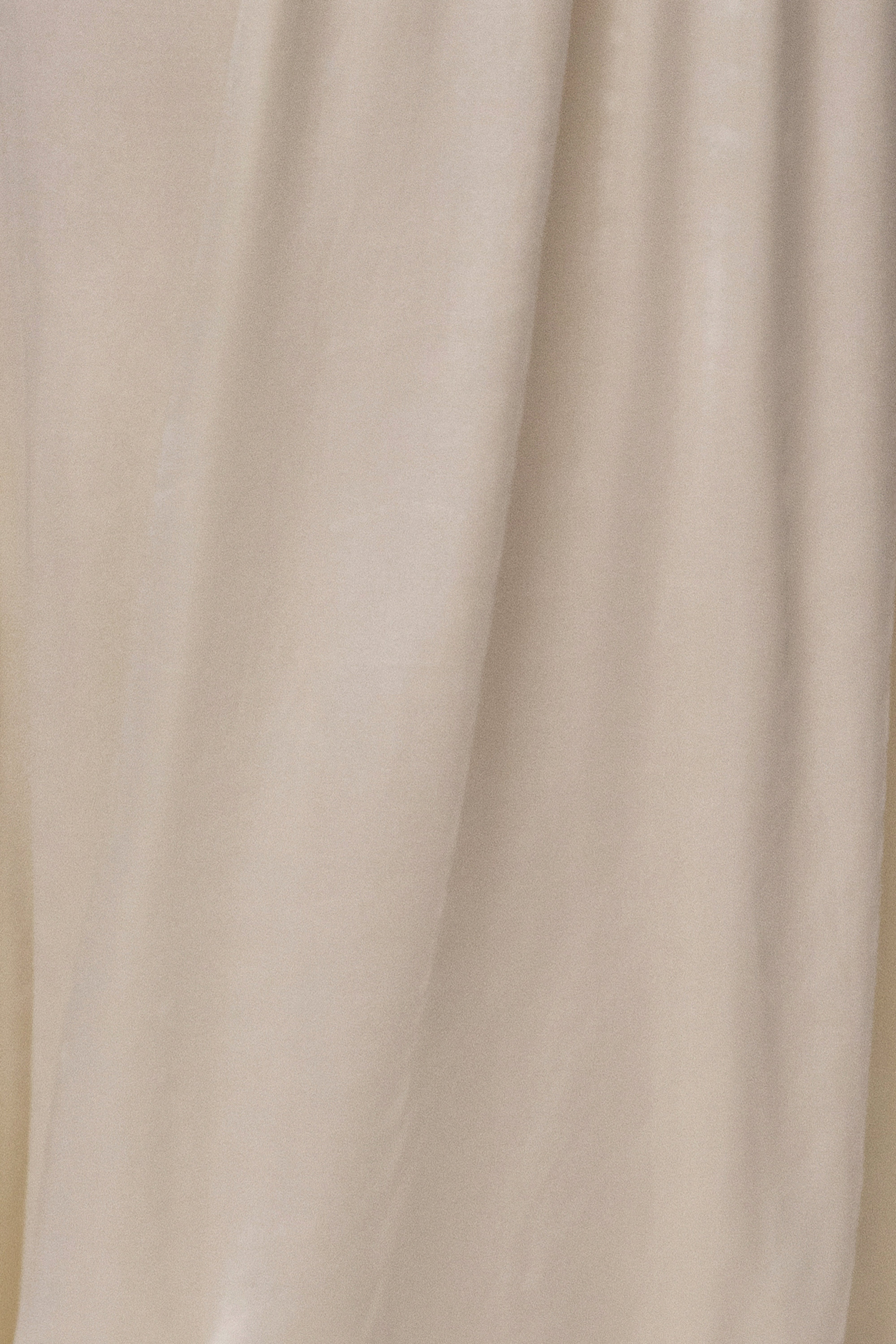 Cream high line collar maxi dress by JLUXLABEL featuring a flowing silhouette and elegant high neckline.