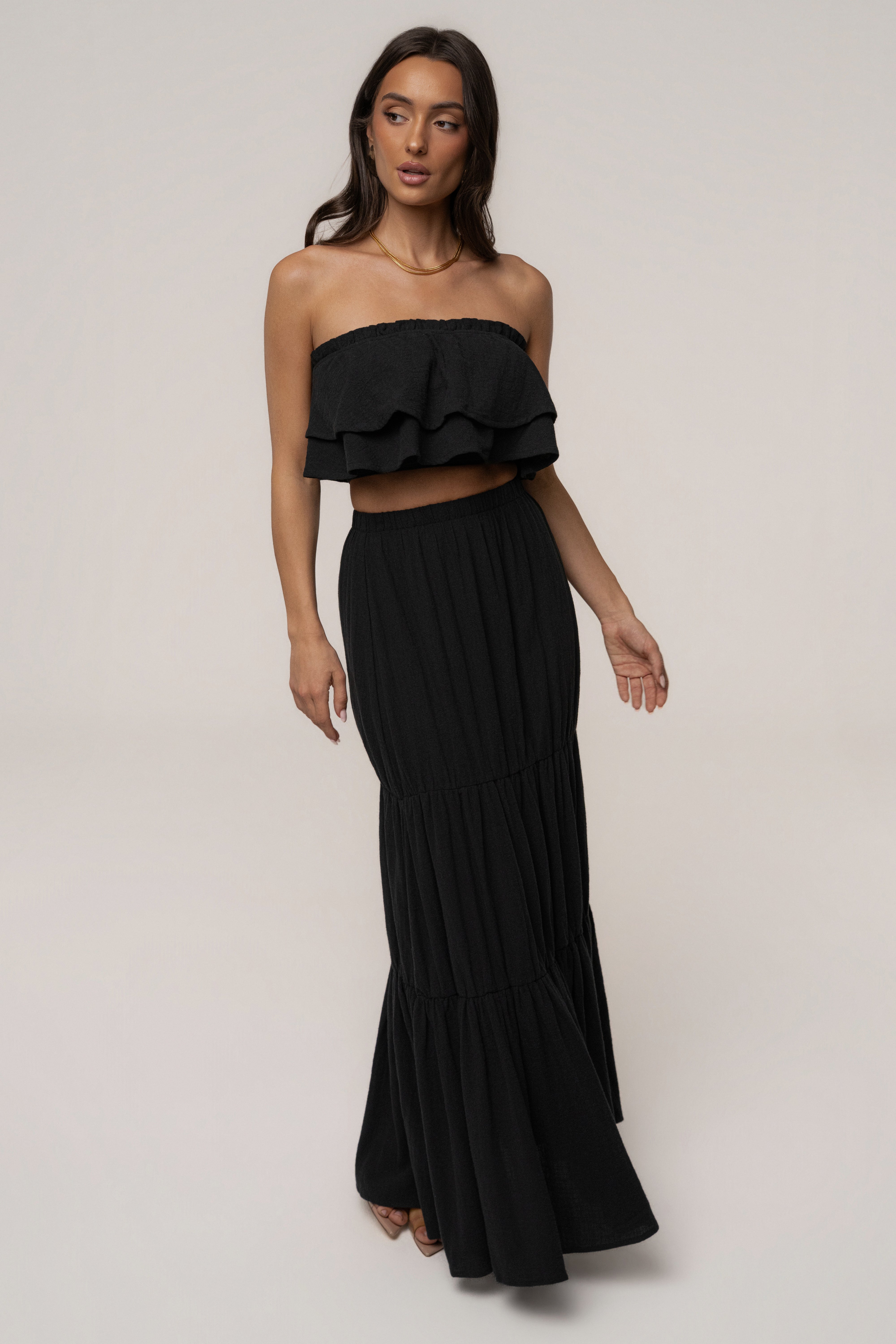Black By The Sea Skirt Set